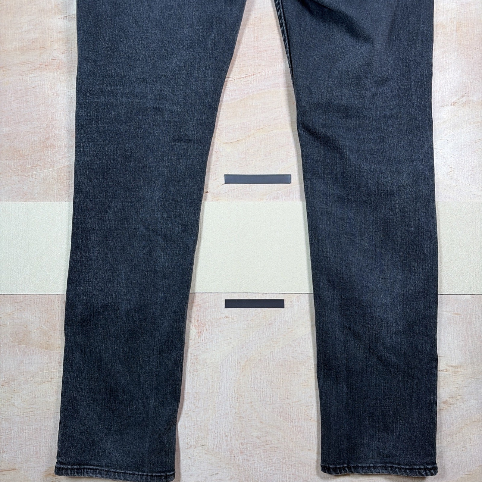 BKE Alec Mens Straight Leg Jeans Black Stretch Denim Size 32R 30×32