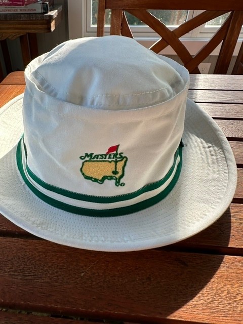 Masters Golf Augusta National Logo White Derby Hat Adult Size LG/XLG
