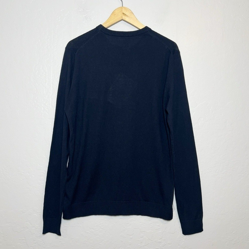 ALPHA STUDIO Men’s Size IT 52 / US Large Black Silk Cashmere Crew Neck Sweater