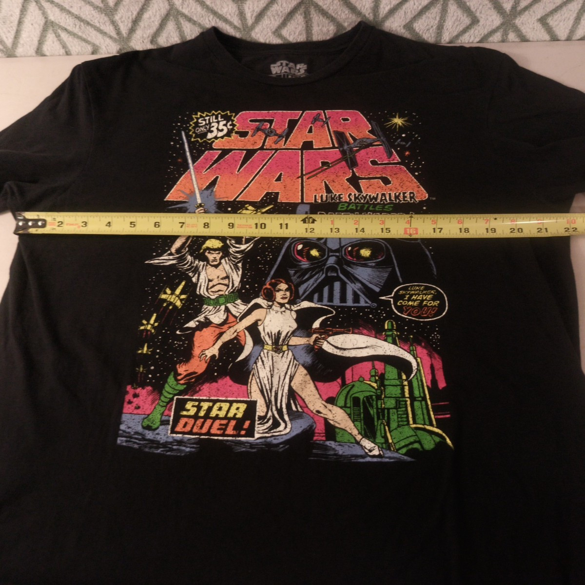 Star Wars Comic Promo TShirt Adult L Black Mad Engine Luke Skywalker Darth Vader