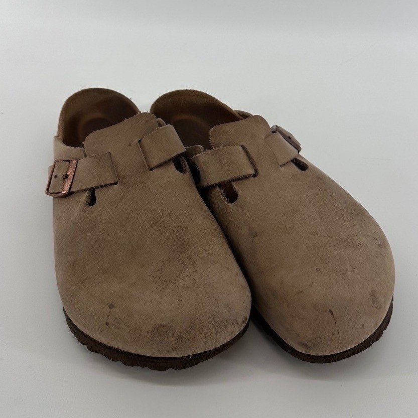 Birkenstock Boston Oiled Leather Clogs Tobacco Brown 39 EU Regular Width