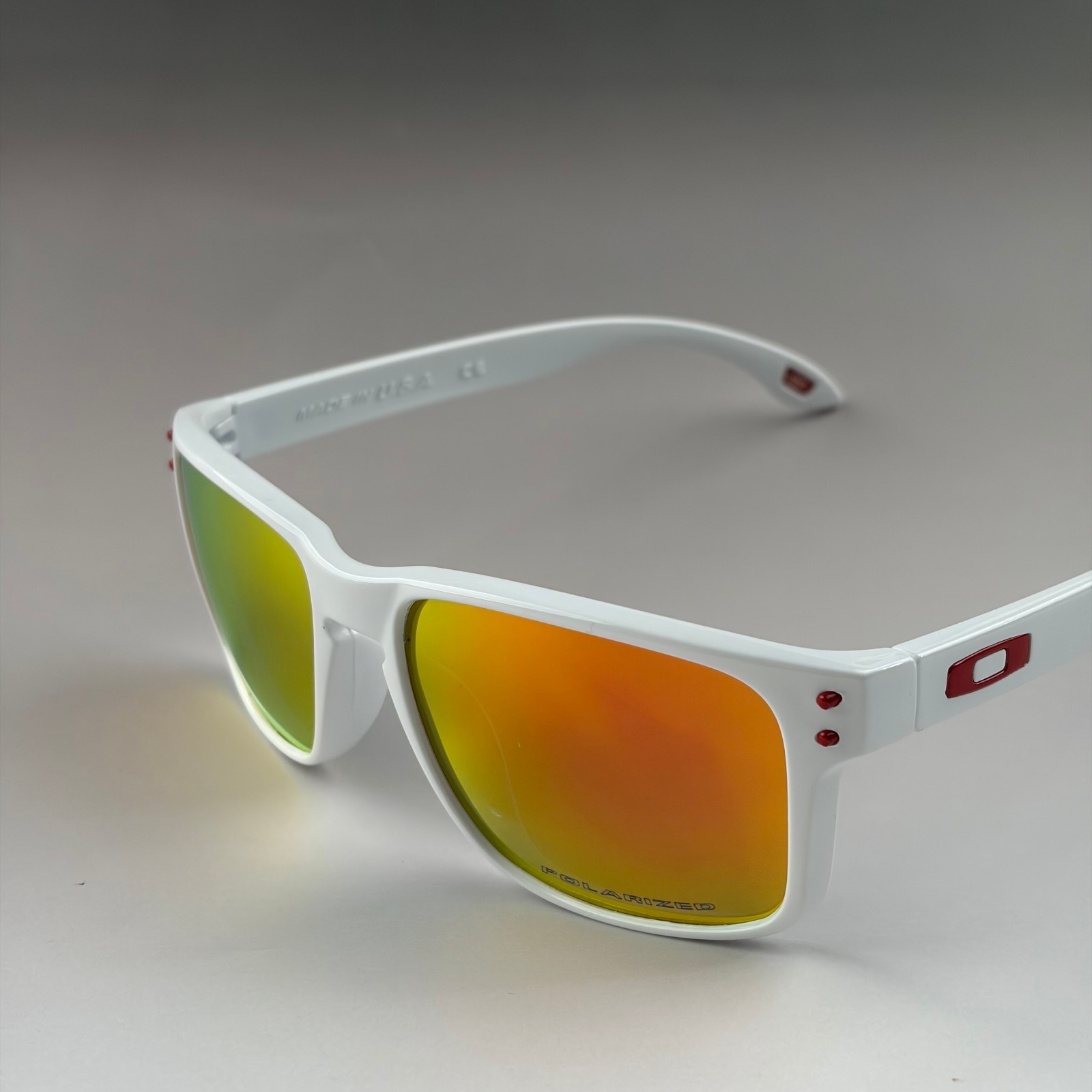 Oakley Holbrook Sunglasses White Frame Orange Lens With Box, Case