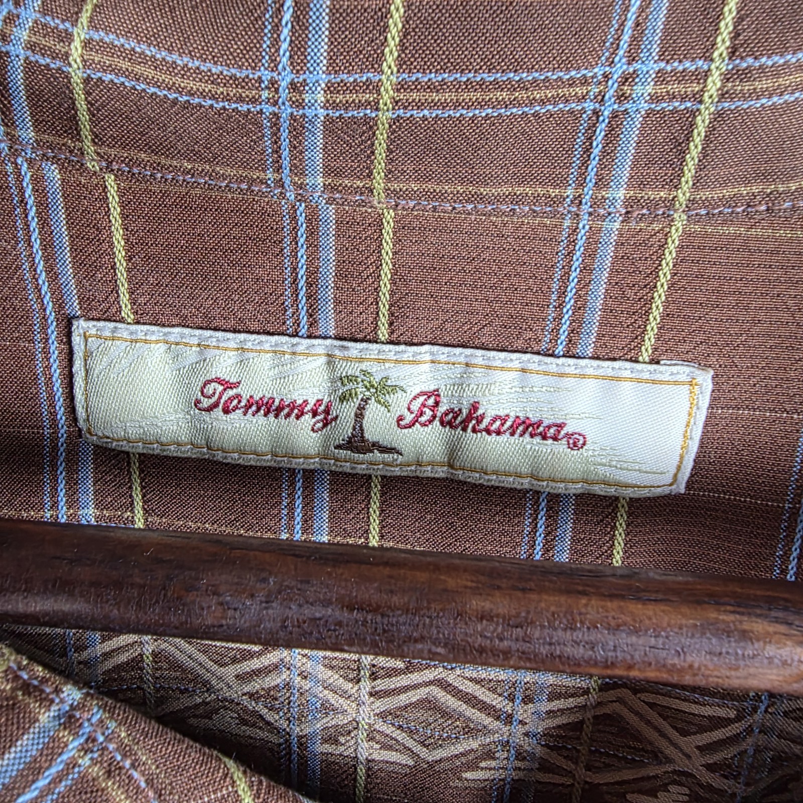 Vintage Tommy Bahama 100% Silk Aloha Shirt Mens XXL Brown Hawaiian Pineapple 90s