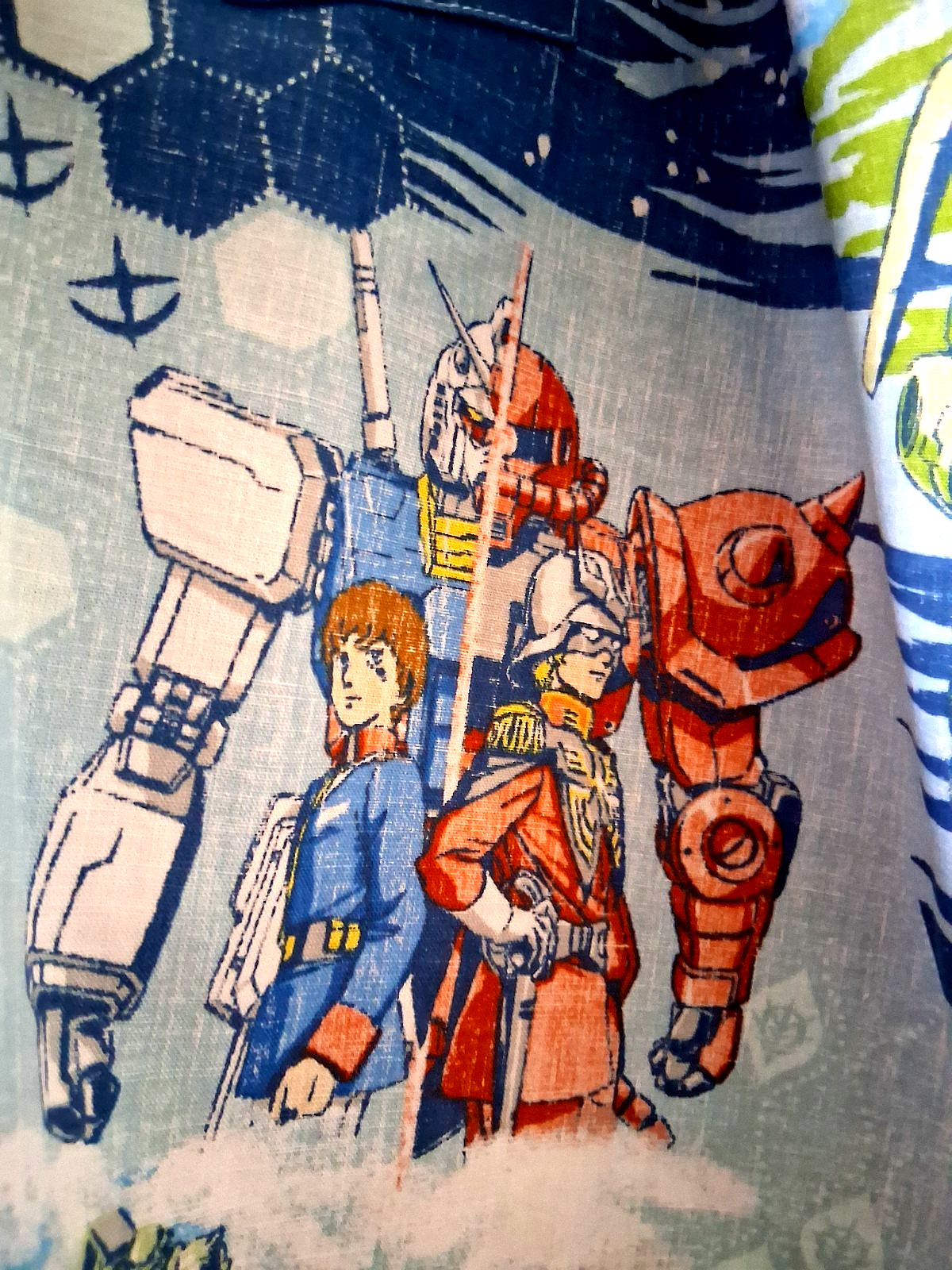 Reyn Spooner Men’s ” MOBILE SUIT GUNDAM” NWT PULLOVER Sky Classic Fit Shirts