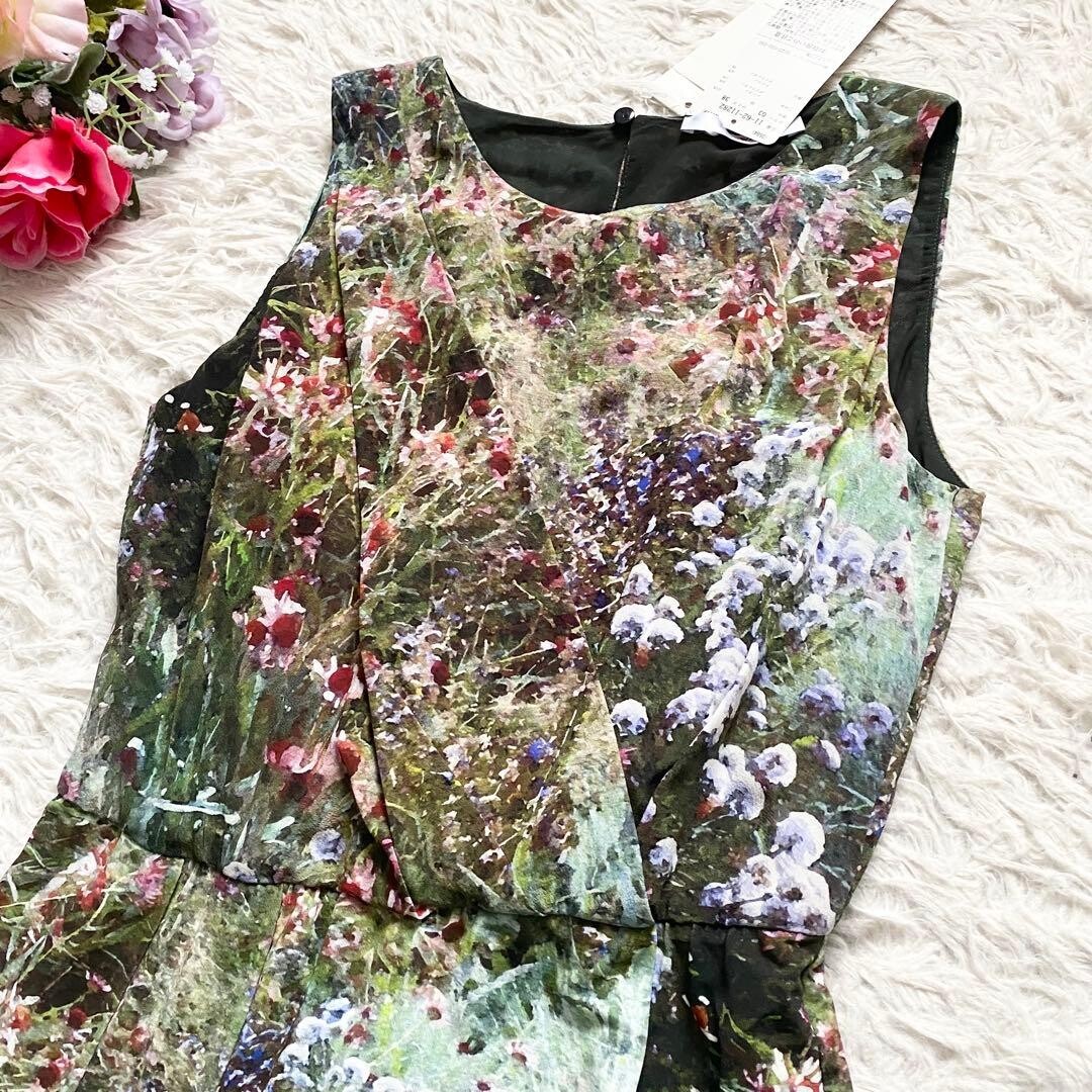 MaxMara Floral Print Silk Formal Dress Sleeveless Party Gown Auth