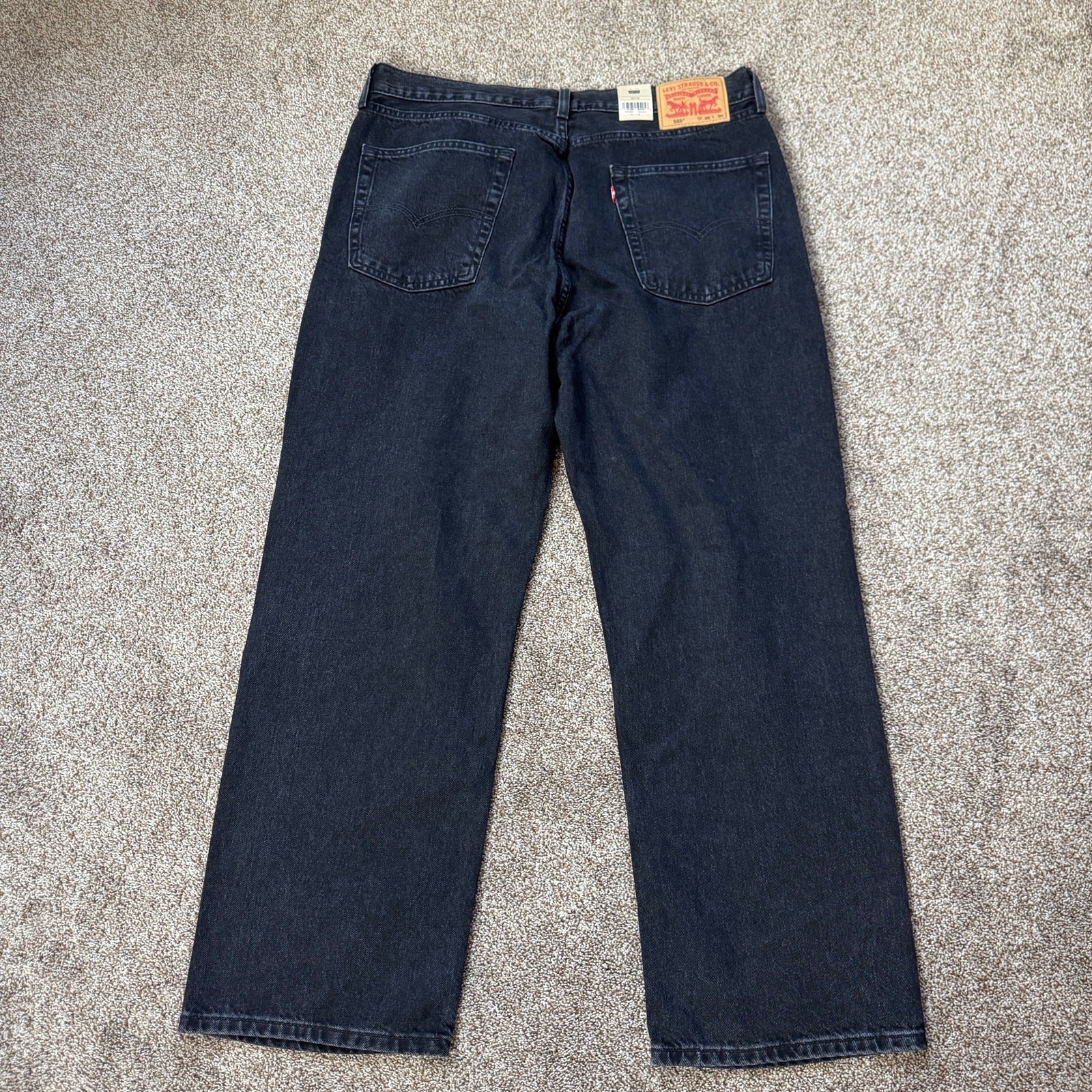 Levi’s 565 Loose Straight Men’s Jeans 36×30 Black Gray Retro Y2K Relaxed NWT