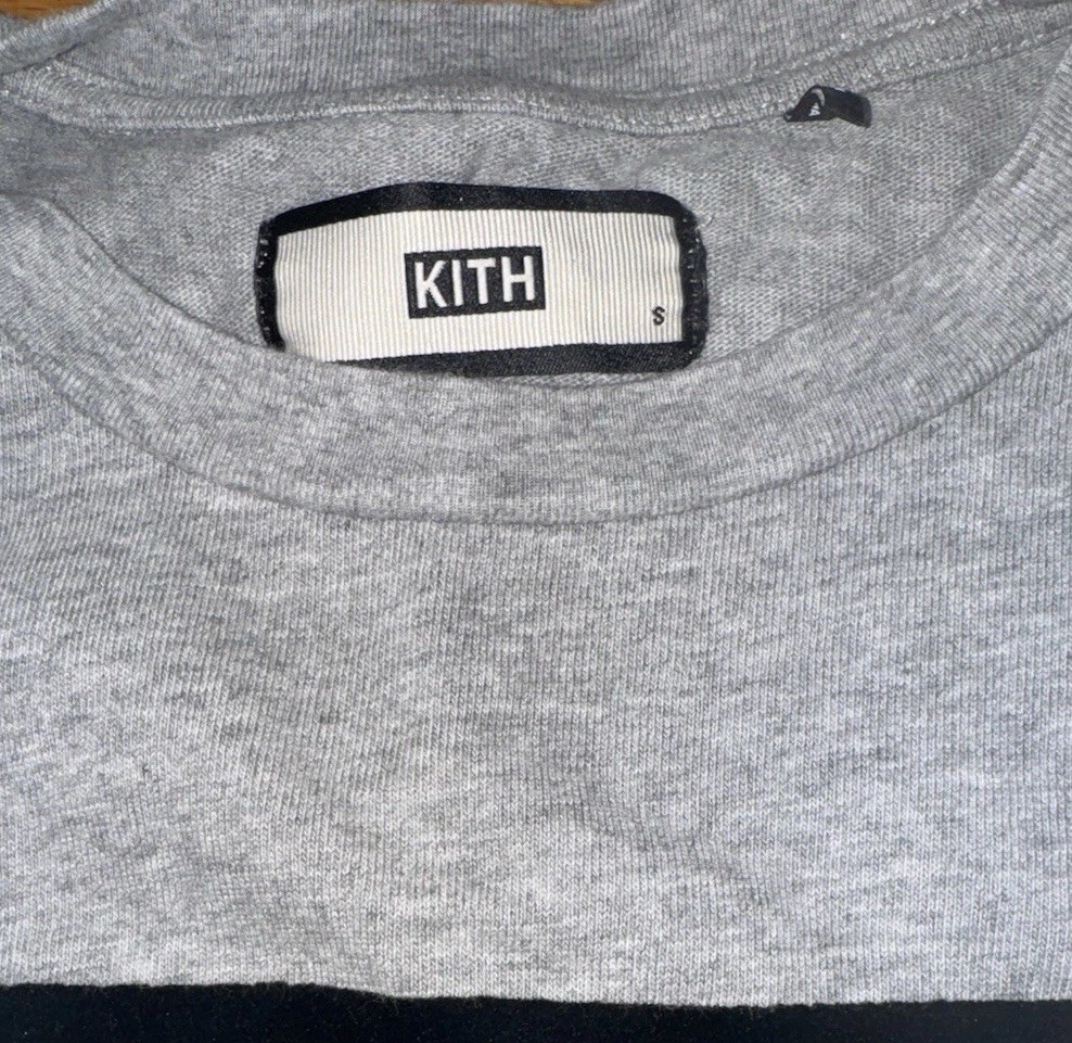 Kith Men’s Big Box Logo Grey T Shirt Size S