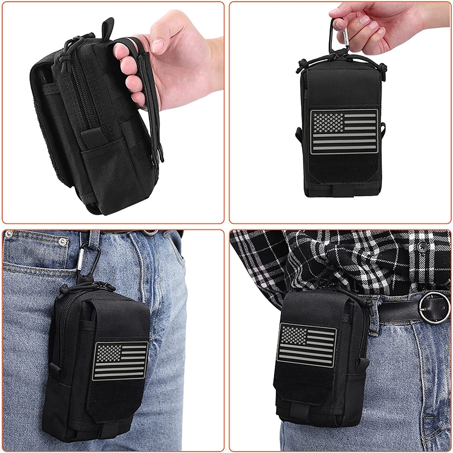Tactical Molle Pouch Military Waist Bag Outdoor EDC Tool Bag Utility Vest Pack