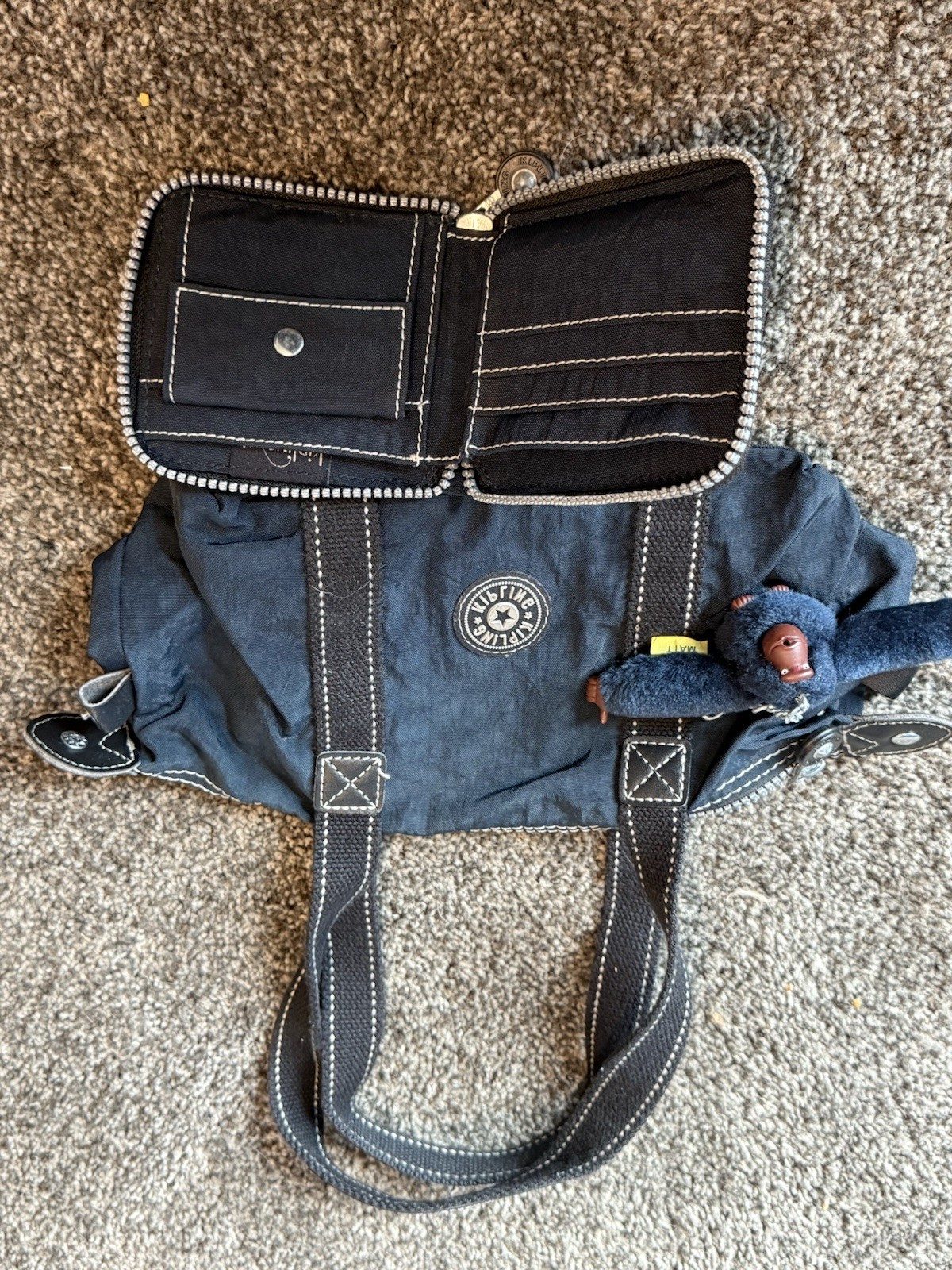 Kipling Small Bag With Wallet Dark blue