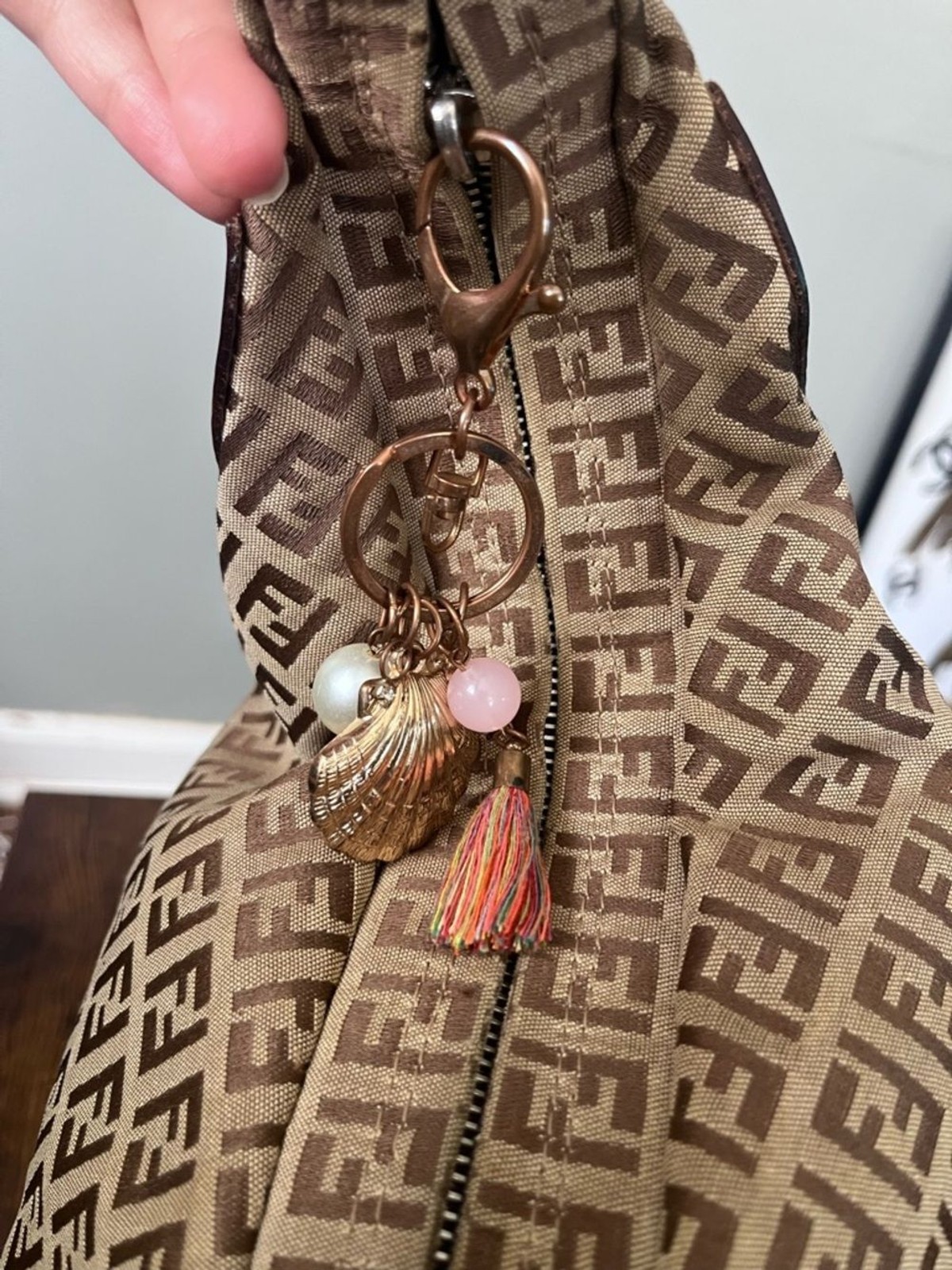 Fendi zucca oyster bag