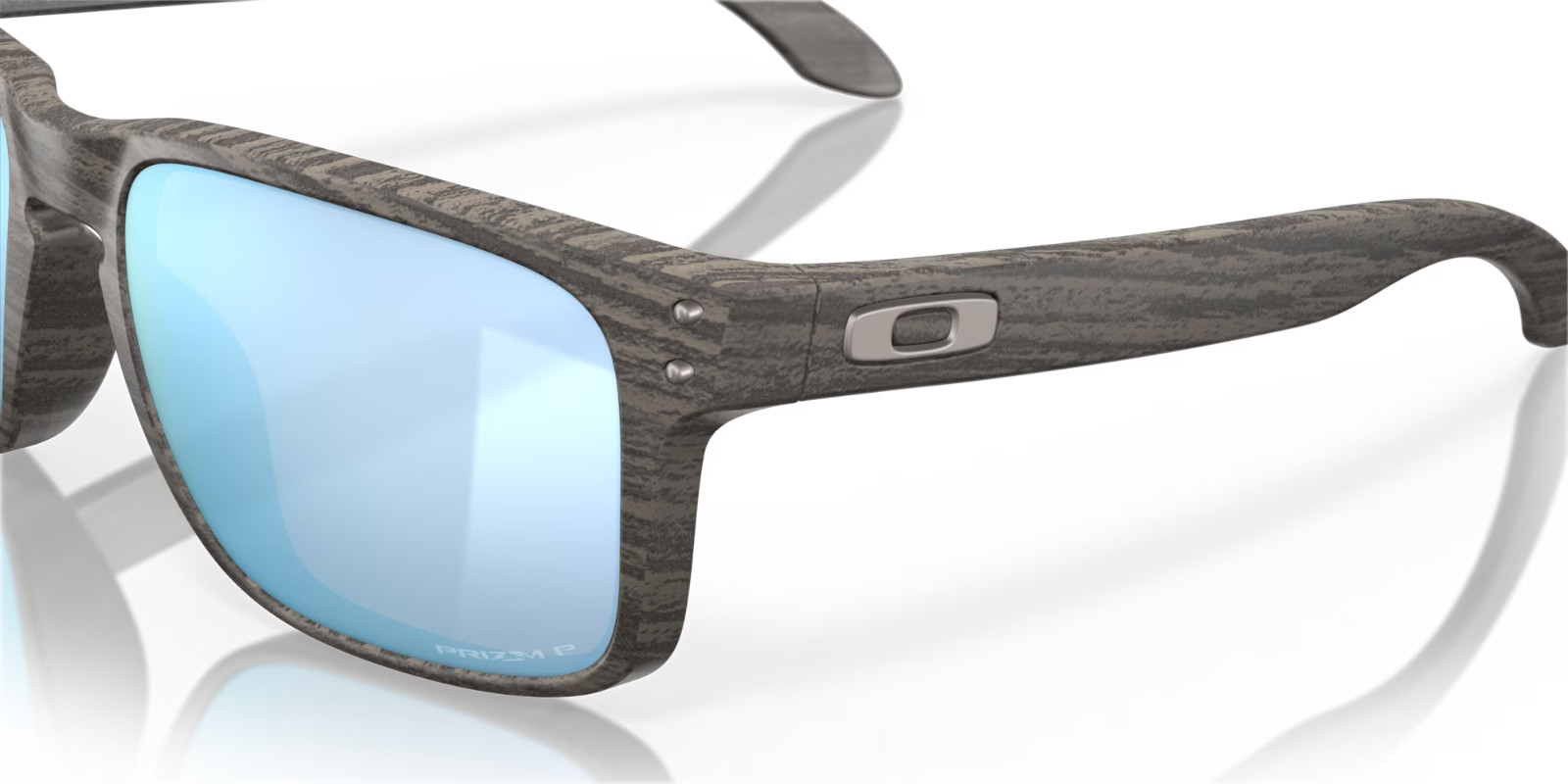 NEW* Oakley HOLBROOK Woodgrain Polarized Deep Water PRIZM H2O Sunglass OO9102-J9