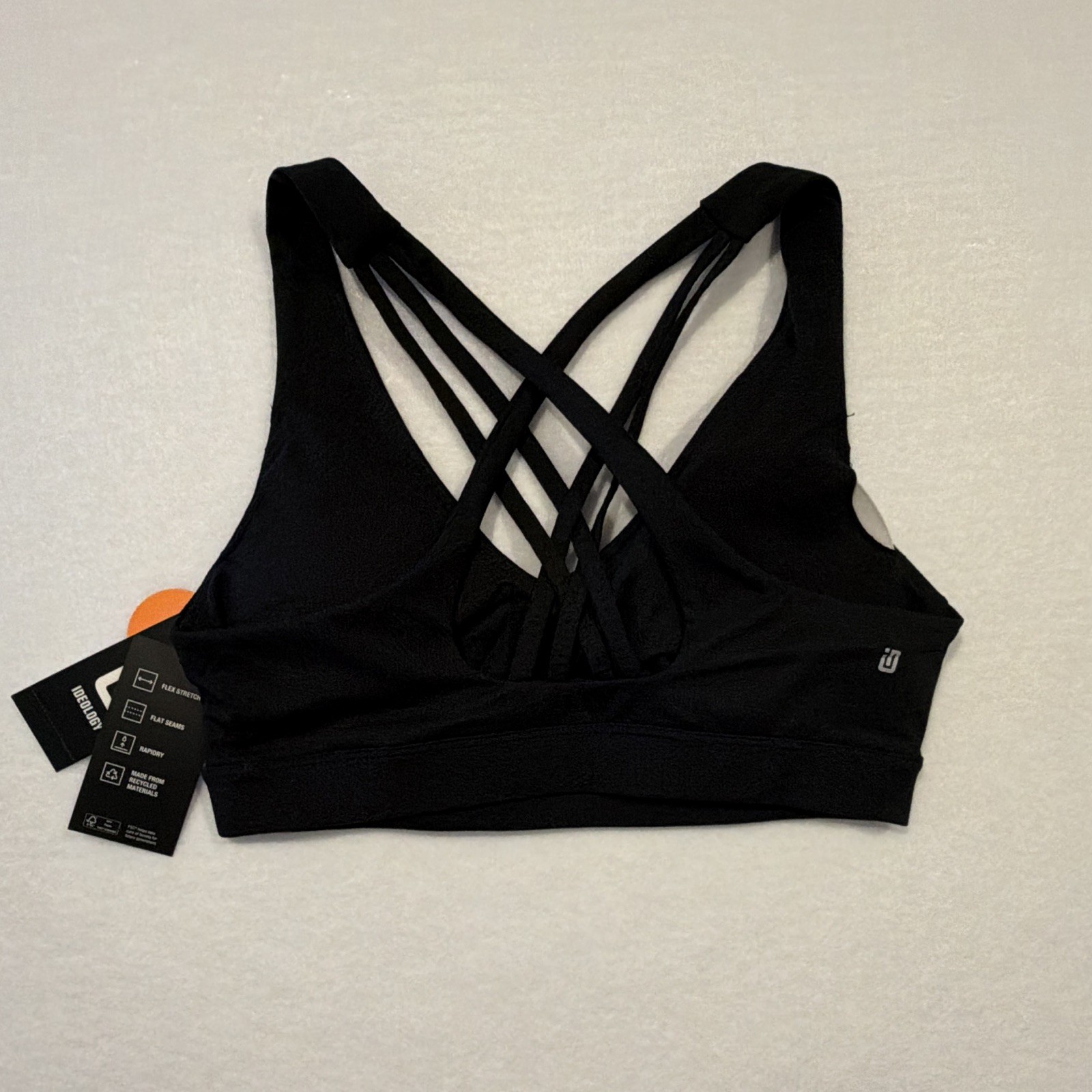 Ideology Performance Low Support Crossback Wireless Pullover Sports Bra XS