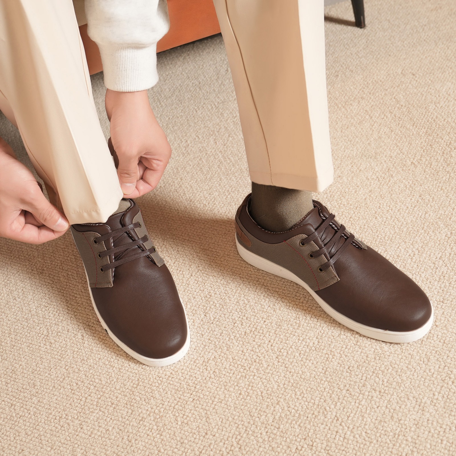 Men’s Casual Shoes Lace Up Waking Shoes Fashion Sneakers Size 6.5-15