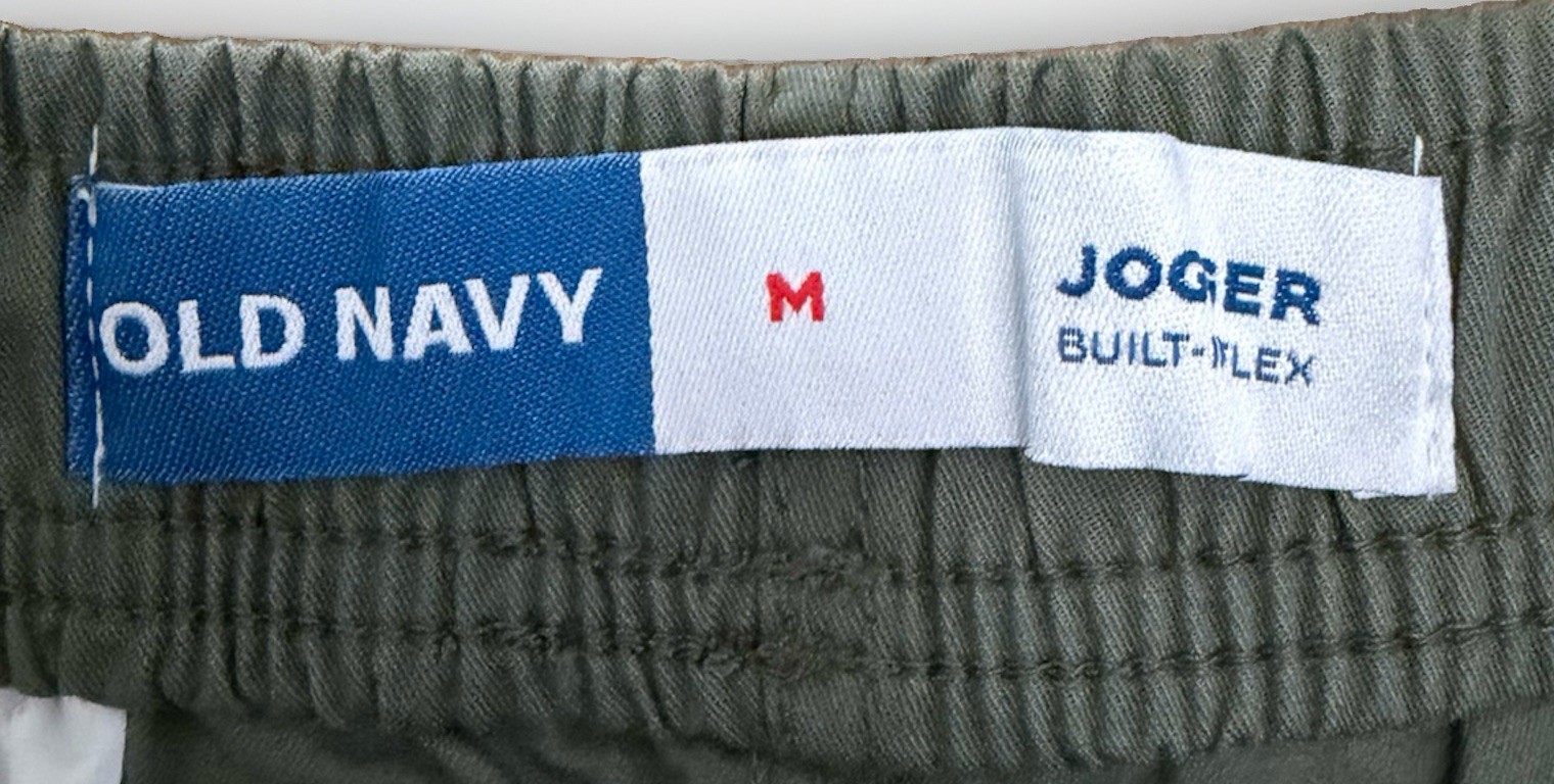 Old Navy 7″ Jogger Shorts Mens Medium Teal Built In Flex Drawstring Casual