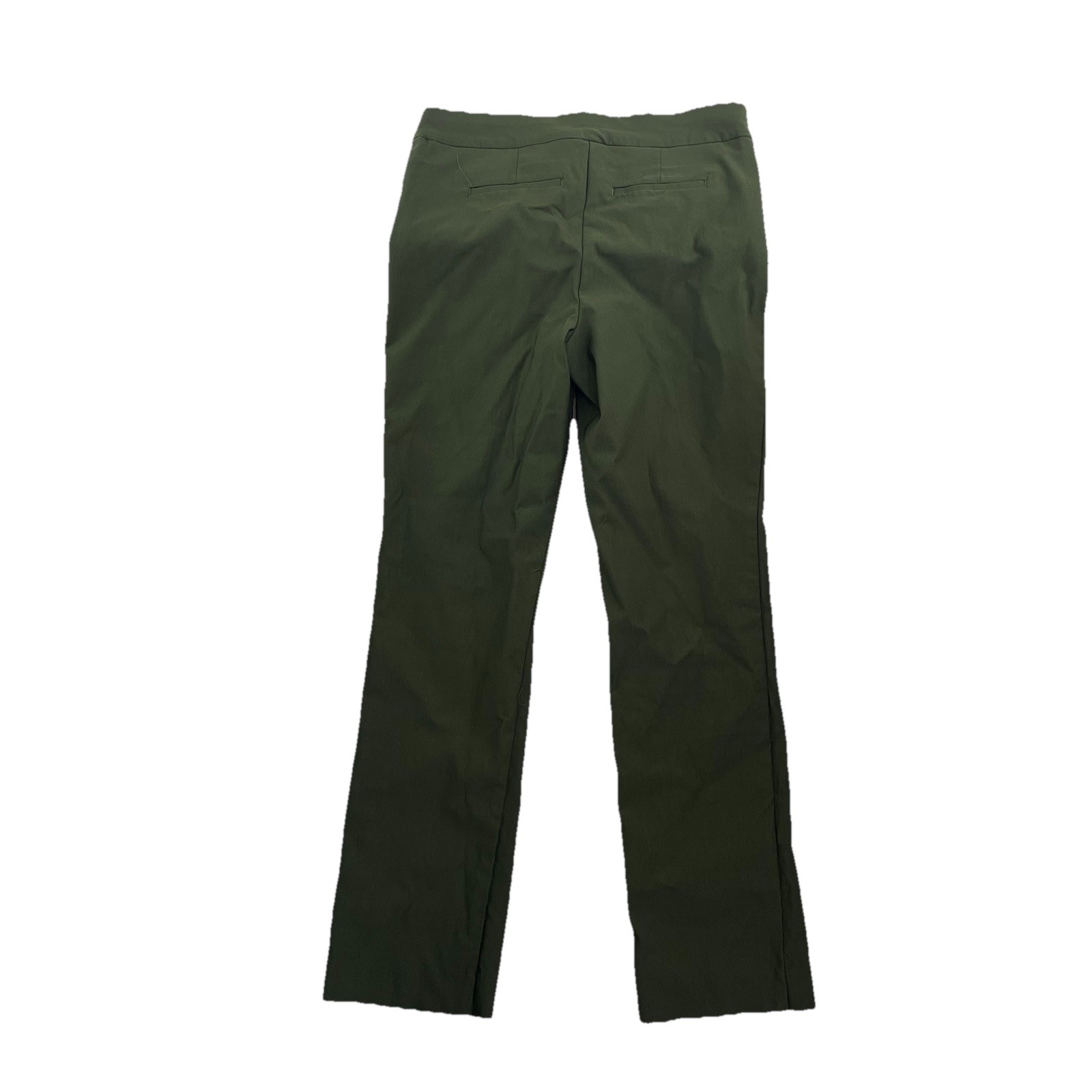 Chicos Women Size 6 Pull On Pants Flat Front Stretch 28″ Inseam 56-4