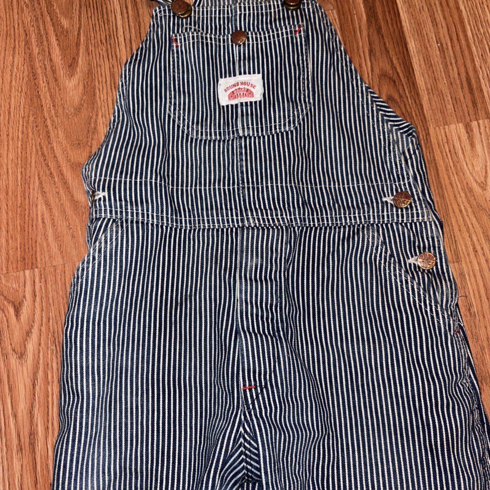 Women’s ROUND HOUSE Hickory Stripe Overalls, Small Size See Details USA