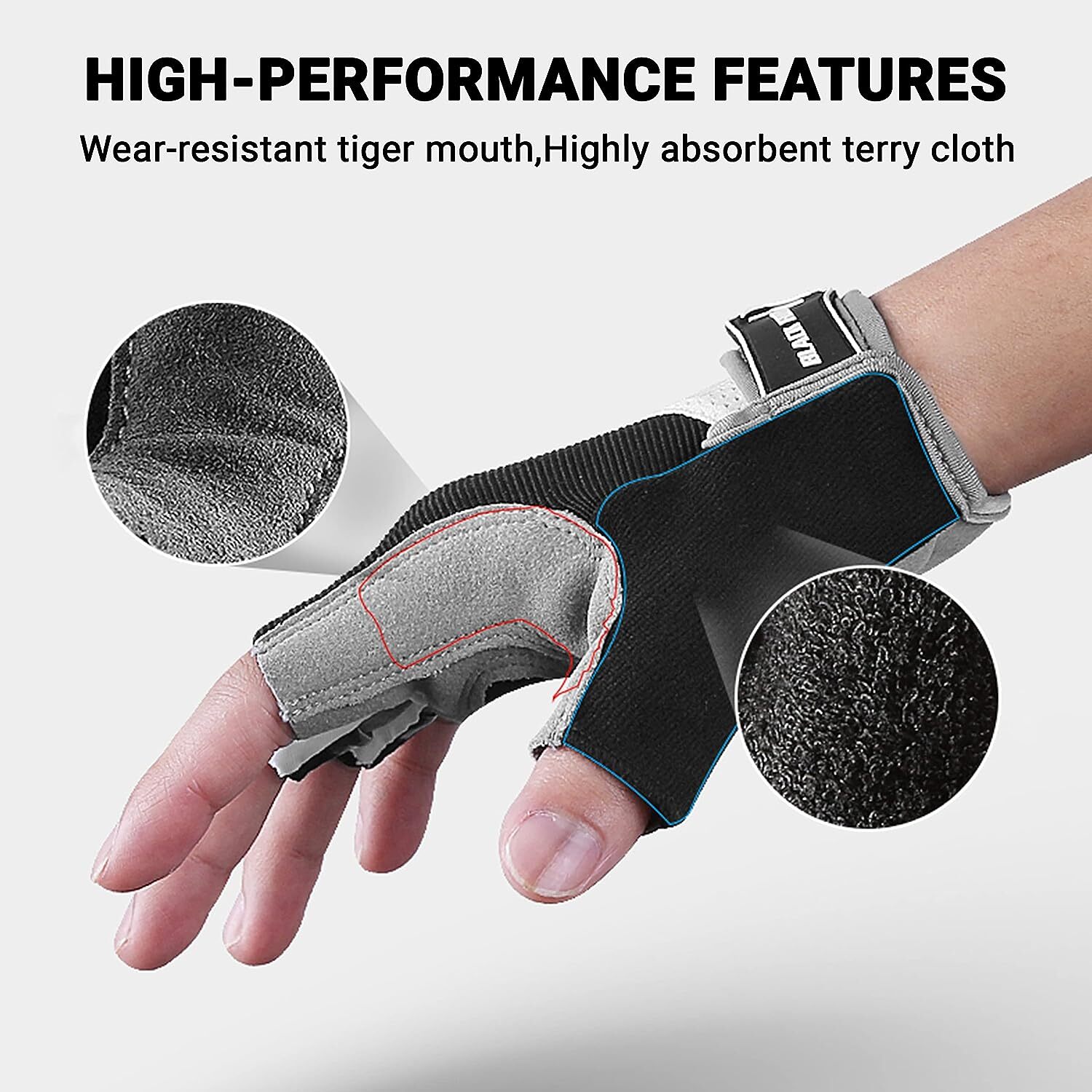 Mountain Bike Cycling Gloves Half Finger Gel Pad Anti Slip Shock Absorbing Glove