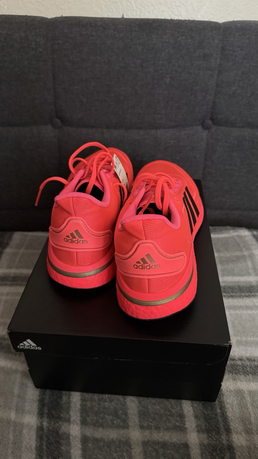 adidas Supernova ‘Signal Pink’ Pink/Black Low Top Lace-Up Running FV6032
