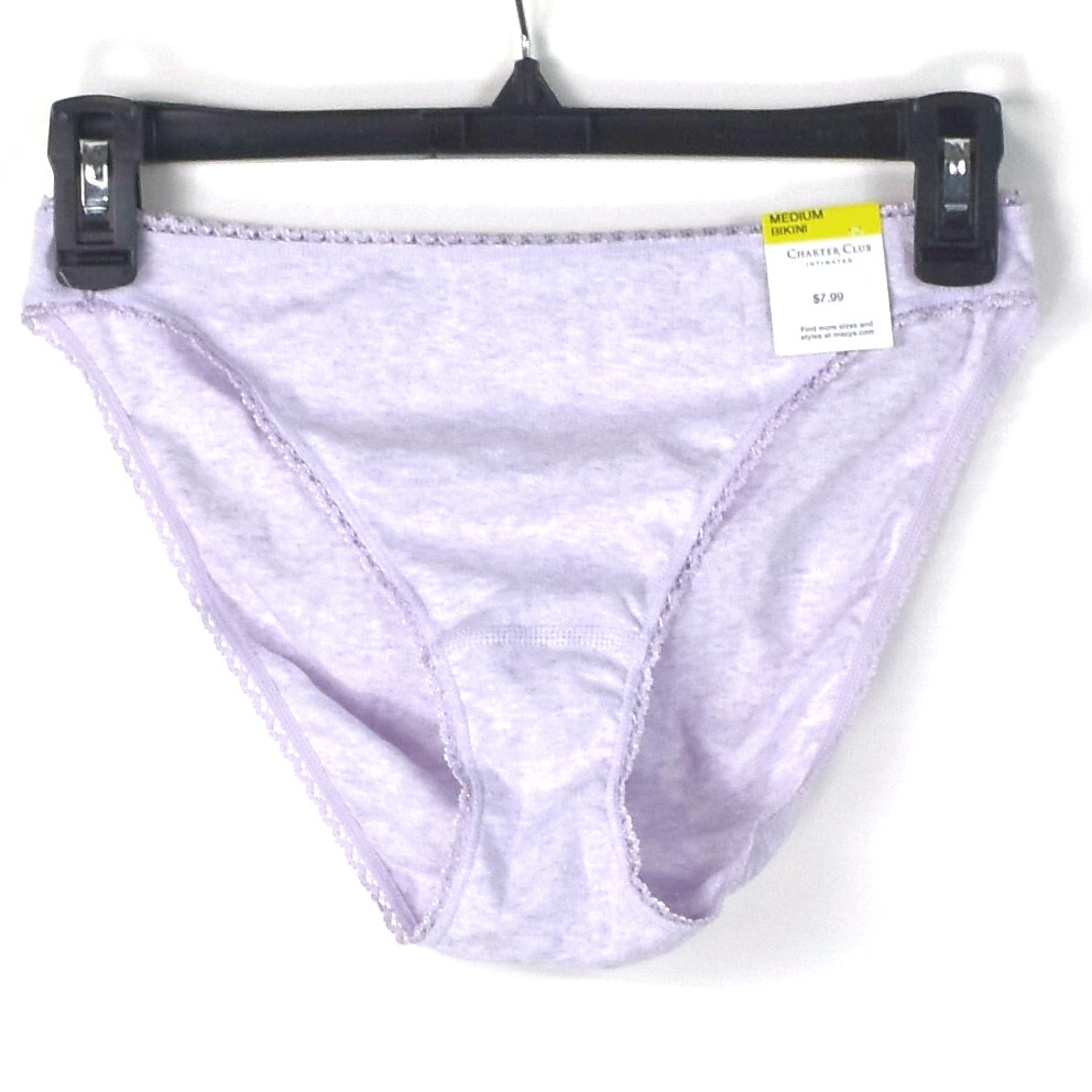 Womens Charter Club Everyday Cotton Bikini Choose Size & Color New Panty