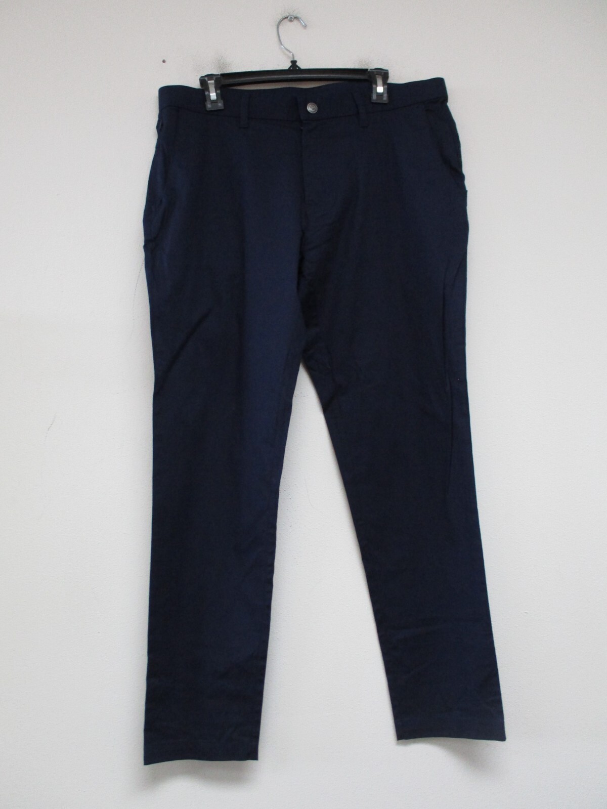 Fabletics High Side Chino Pants Mens 36 Blue Pockets Modern Slim Fit 36×31