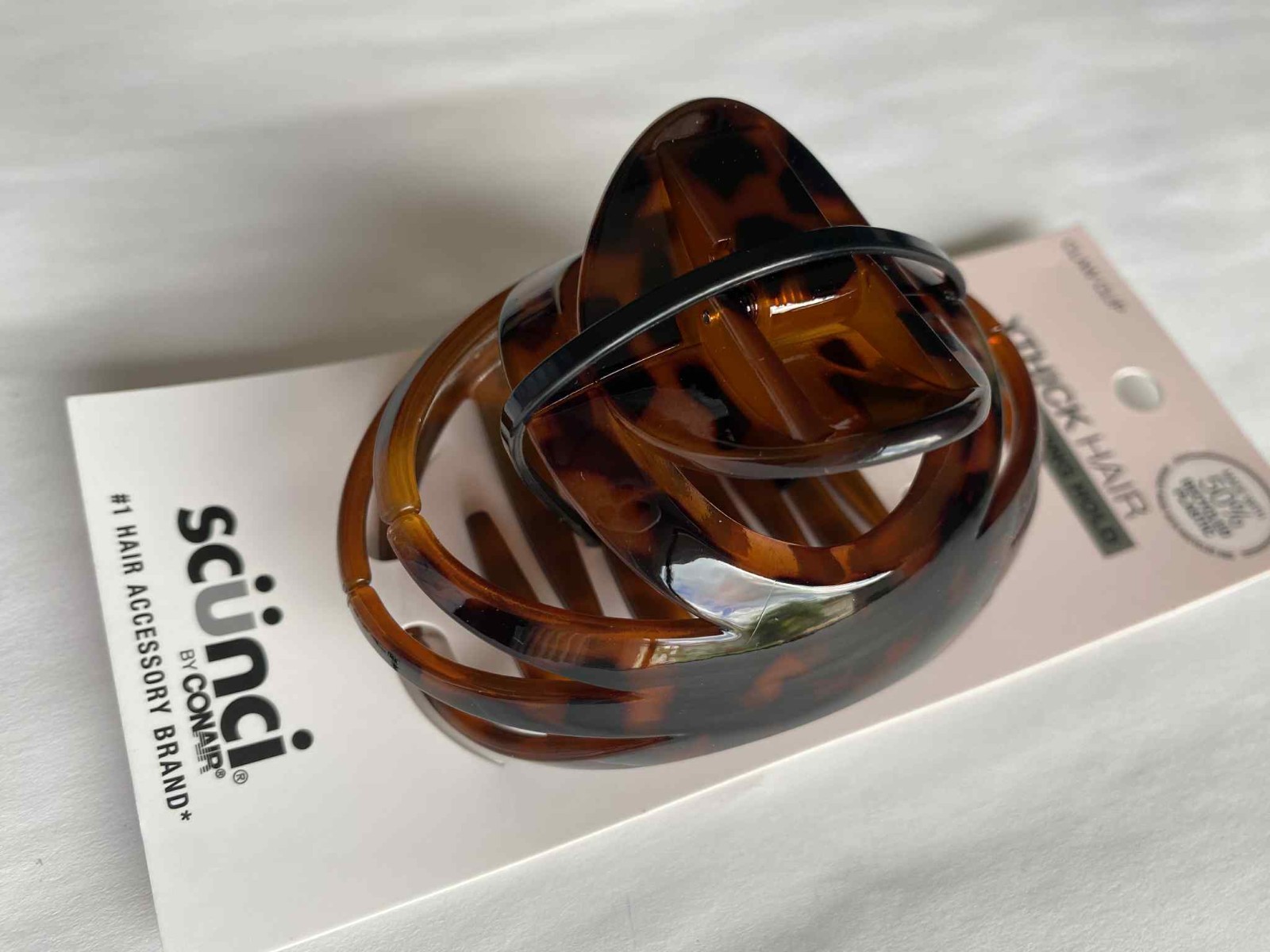 Scunci Claw Clip XThick Hair , All Day Strong Hold ( 1 pc ) Tortoise Jaw 32690