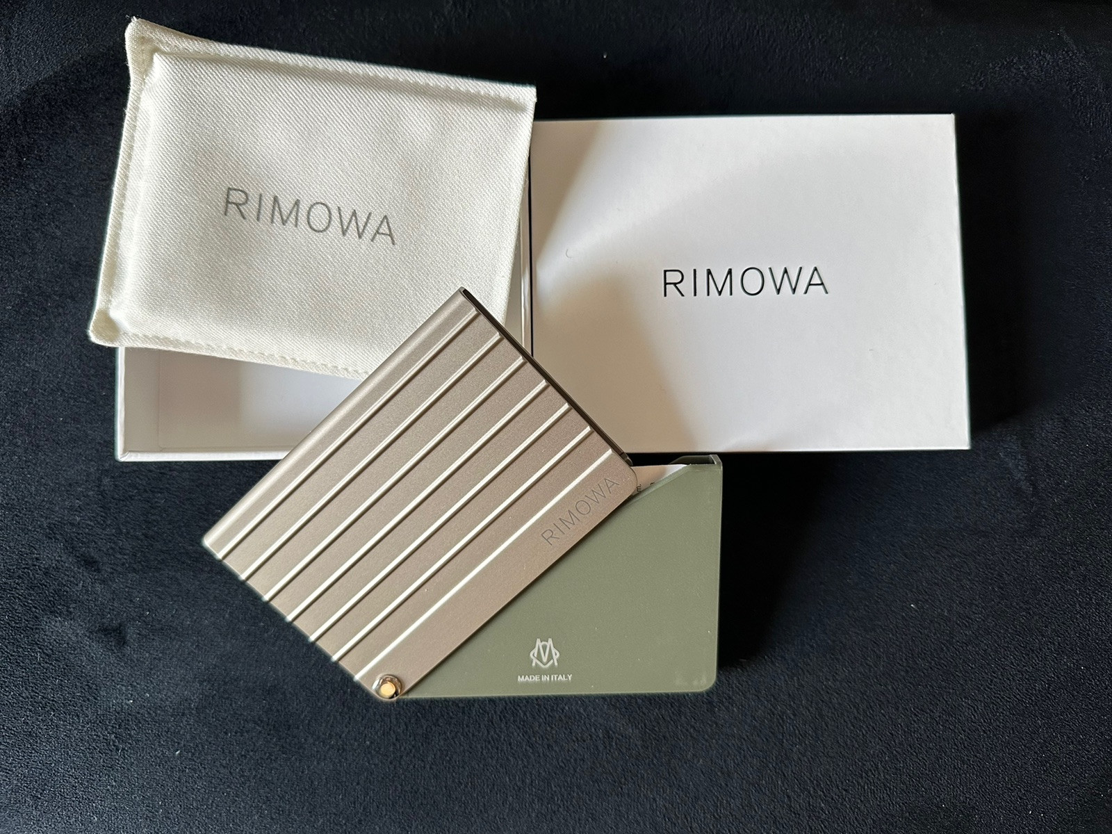 Rimowa Card Holder Card Holder Cardholder – Titanium – NEW