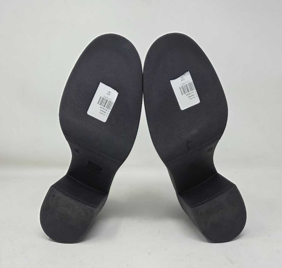 EU 40 (US 9-9.5) Anthropologie x Maeve block heeled loafers in black