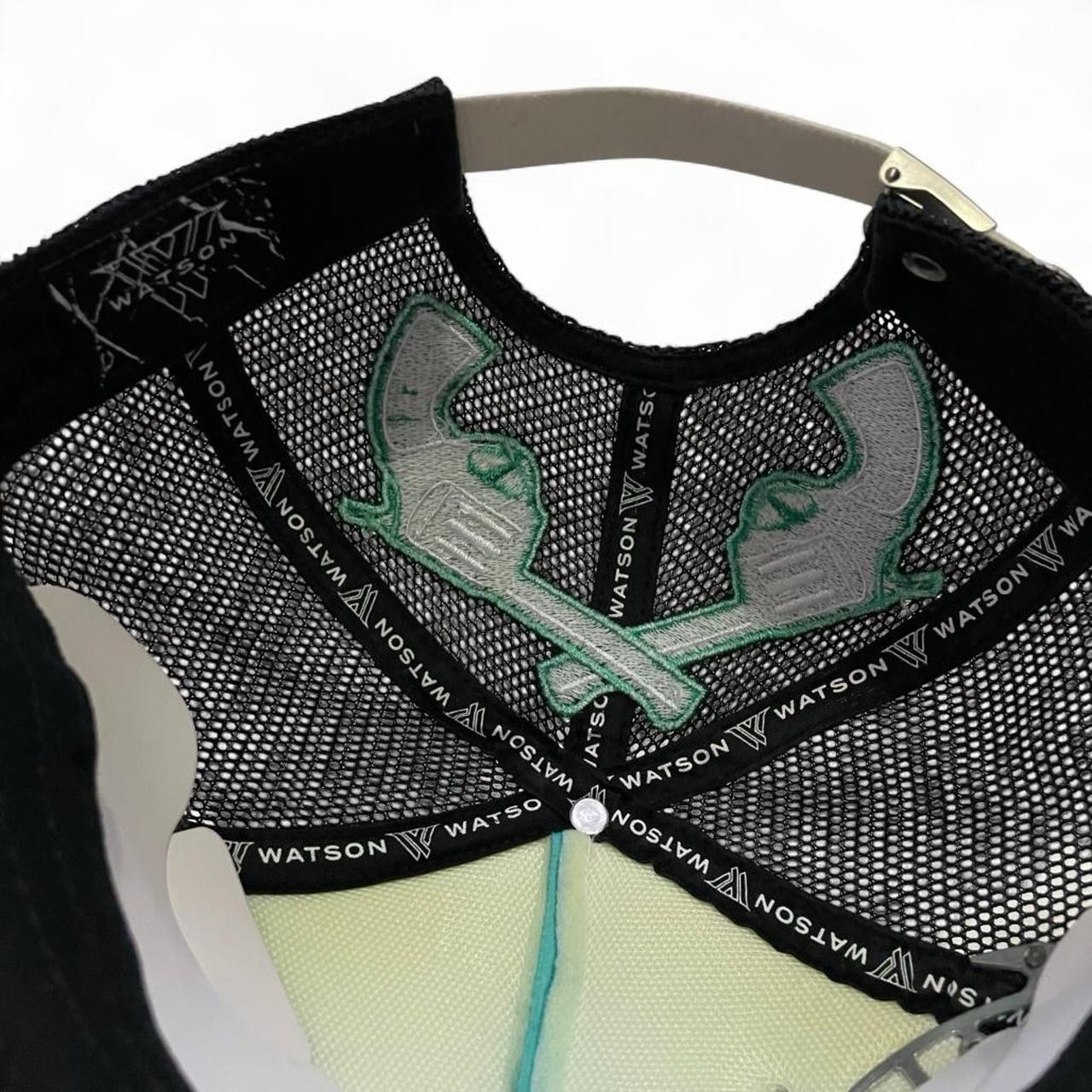 Carpe Diem Turquoise & Black Adjustable Trucker Hat Men’s Classic Mesh