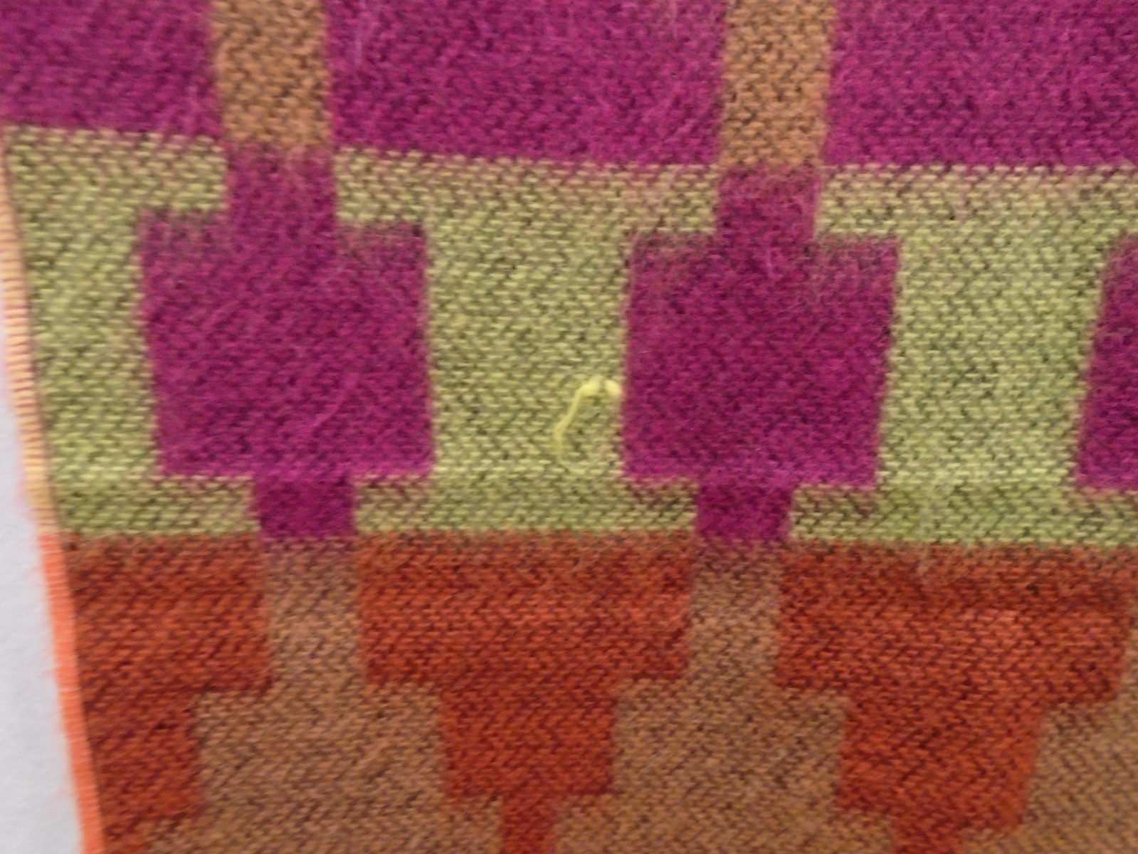 Cashmere Scarf Southwestern Pattern Hand Tailored Made in Germany 12.5 x 75″