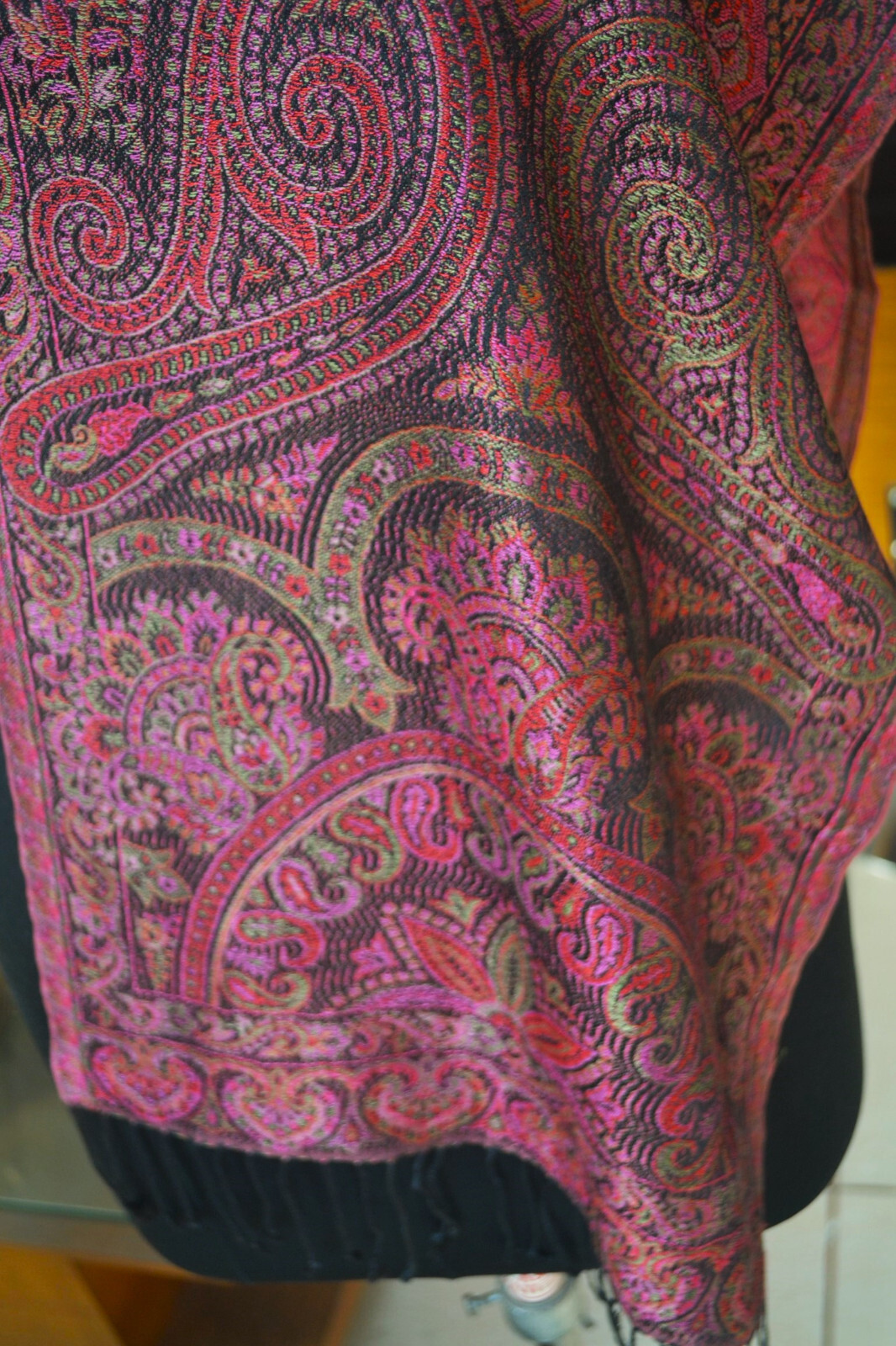 EXQUISITE IRIDESCENT SILK PASHMINA JAMAVAR SCARF JAMAVAR CHALE ~16 DESIGN STOCK