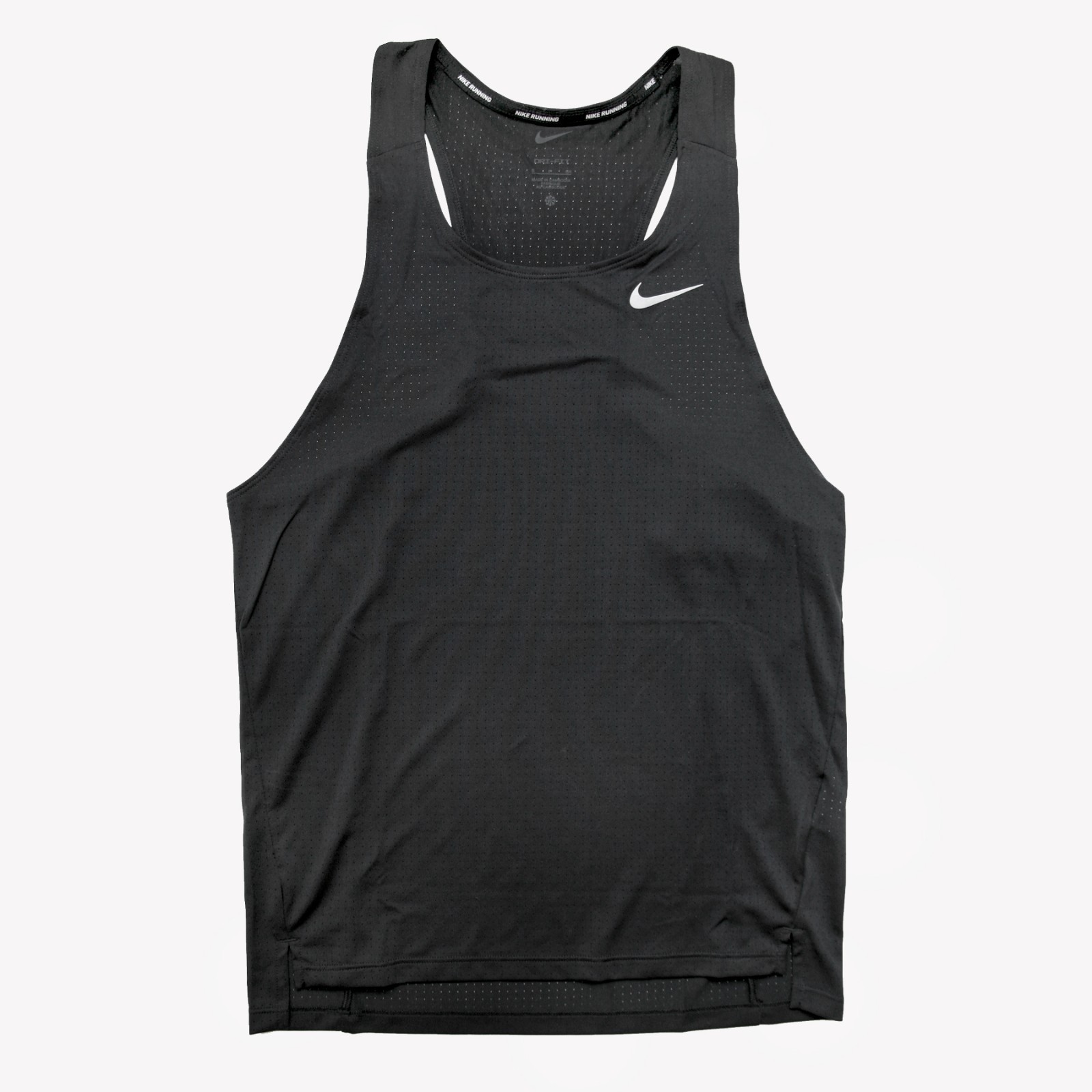 Nike Men’s Dri-FIT Fast Running Singlet Tank Top Black FN4229-010