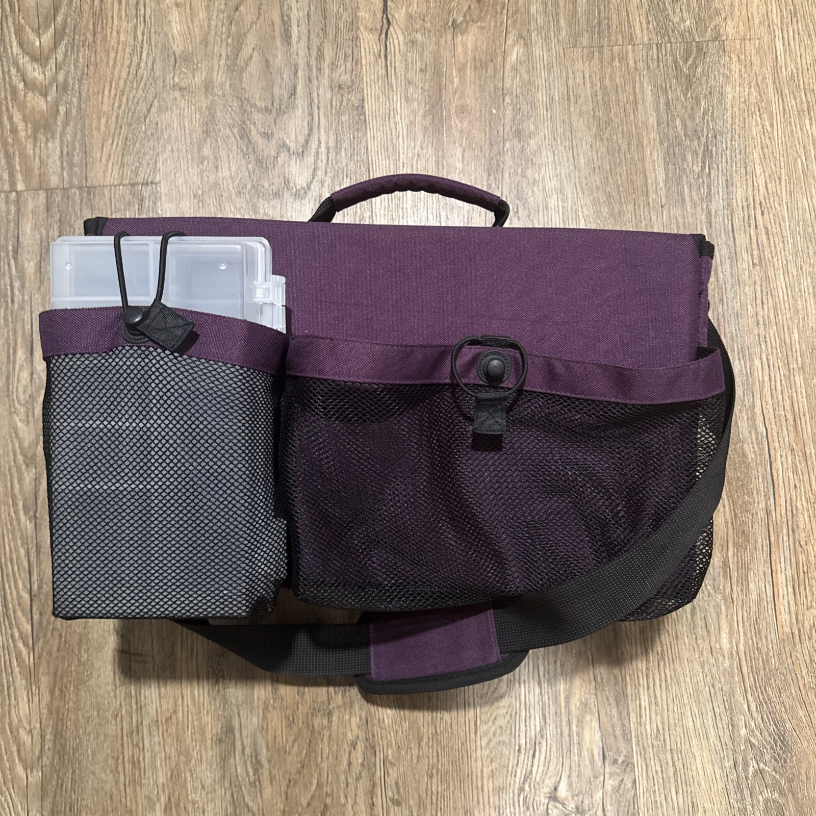 New ArtBin Shoulder Strap Totes-multi Functional Tote Art Bag Purple Craft Tote