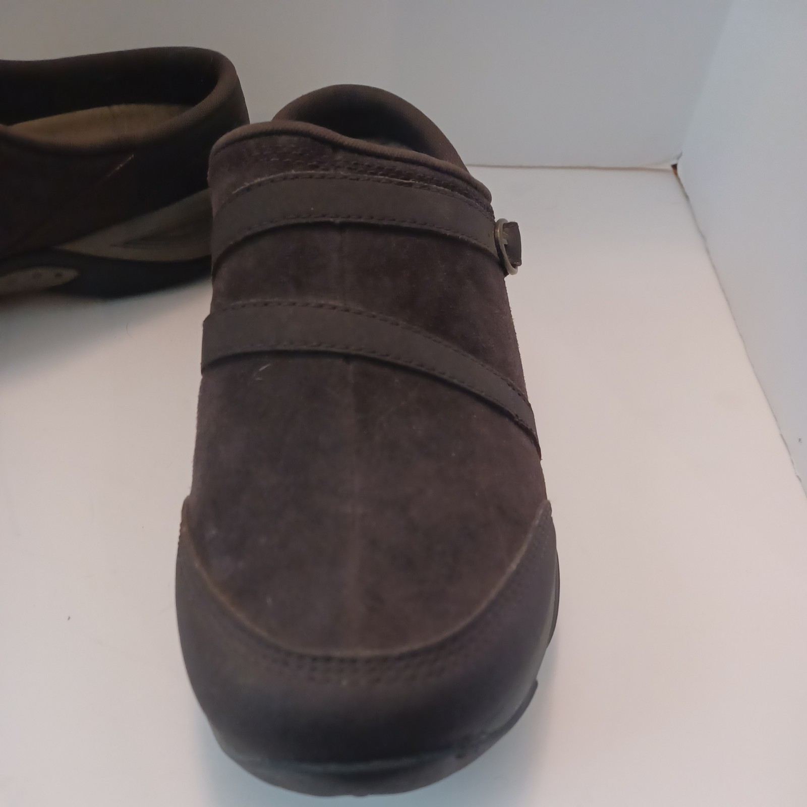 Easy Spirit Brown 11 M Seequinox Leather And Man Made Slip On Clog
