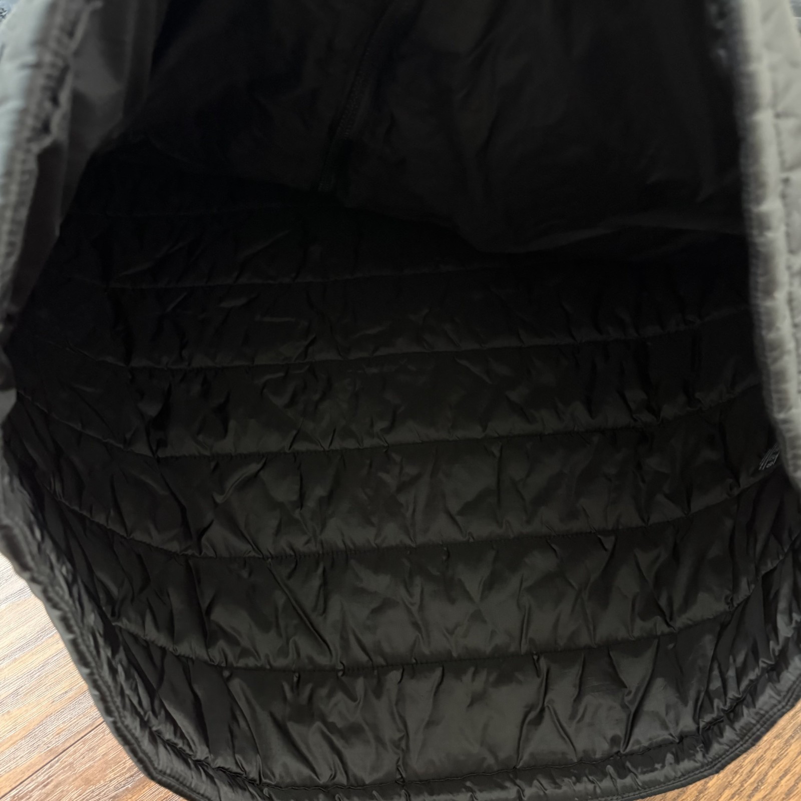 Stutterheim Jacket Mens XL Black Raincoat Hooded Quilted Full Zip Insulated