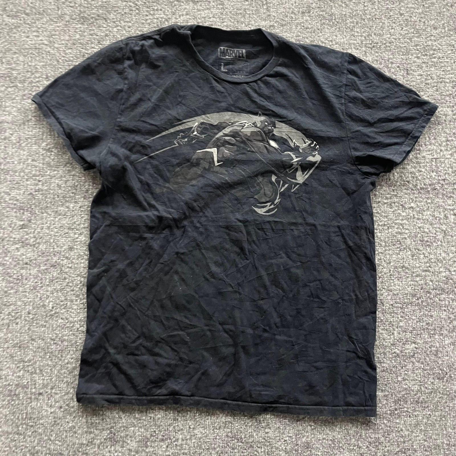 Marvel T-Shirt Mens Size L Black Panther Graphic Lootwear Exclusive Loot Crate