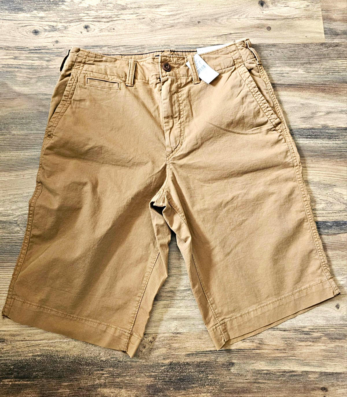 NWT American Eagle Next Level Flex Khaki Shorts Men’s 29 x 12” Longer Length Tan