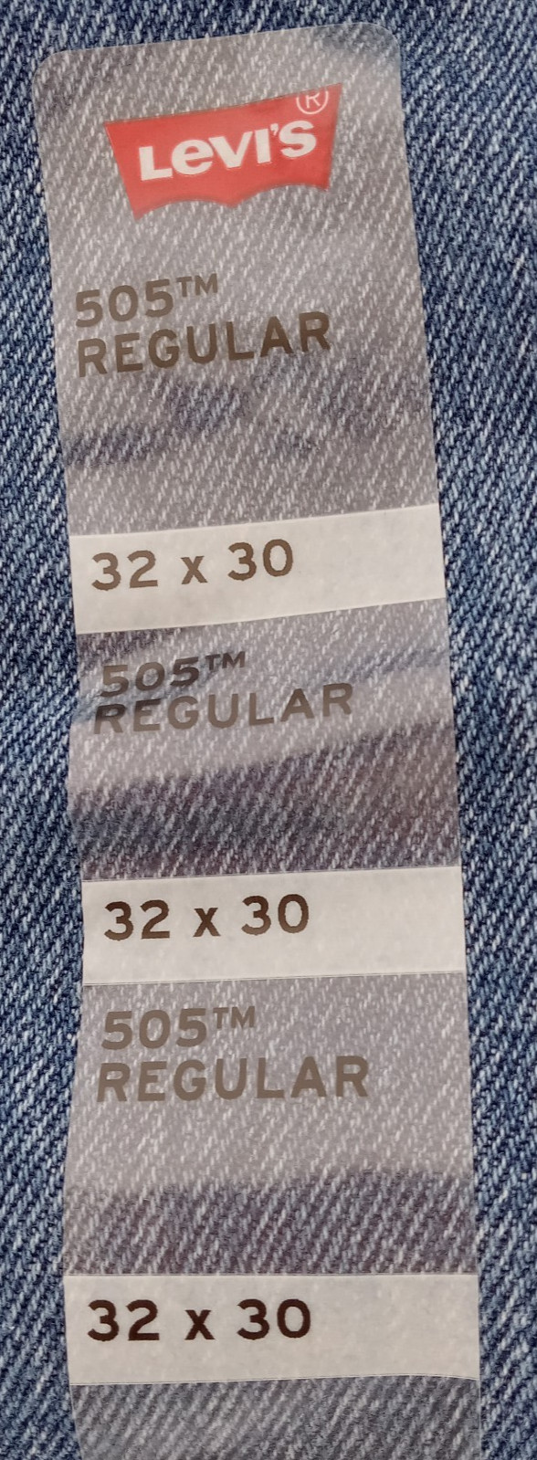 32×29 Levis Mens 505 Regular Fit Jeans Stonewash Blue Denim Straight Leg NWT