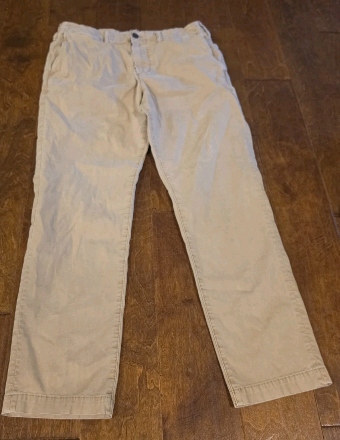 American Eagle Next Level Flex Beige Twill Chino Pants Men’s 32 Waist Slim Fit