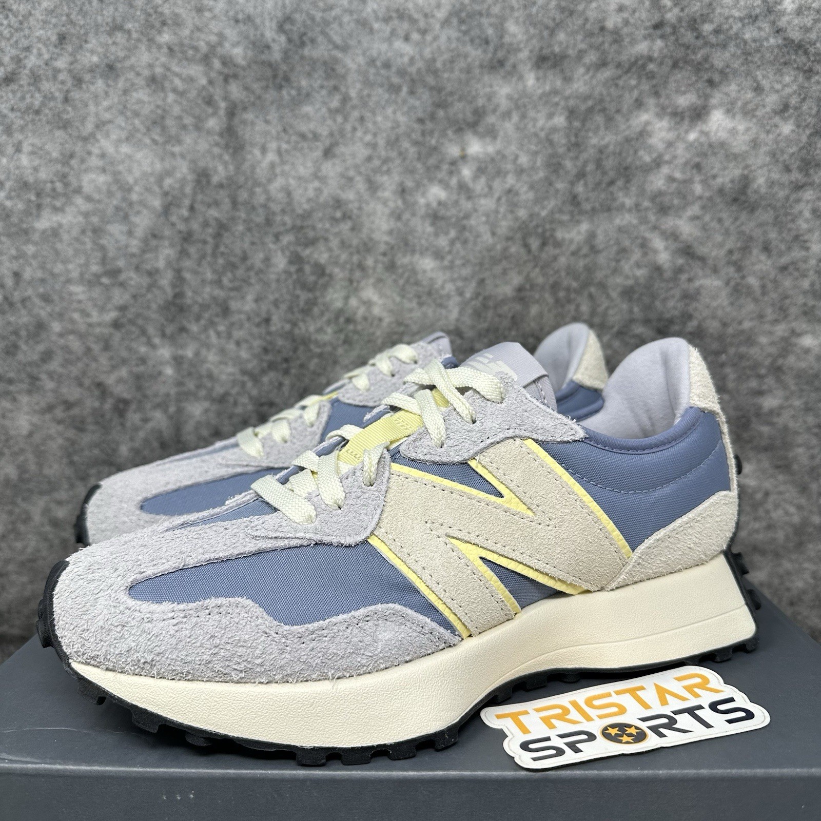 New Balance 327 Sneakers Womens Size 7.5 Blue Pearl Grey Shoes WS327SSC