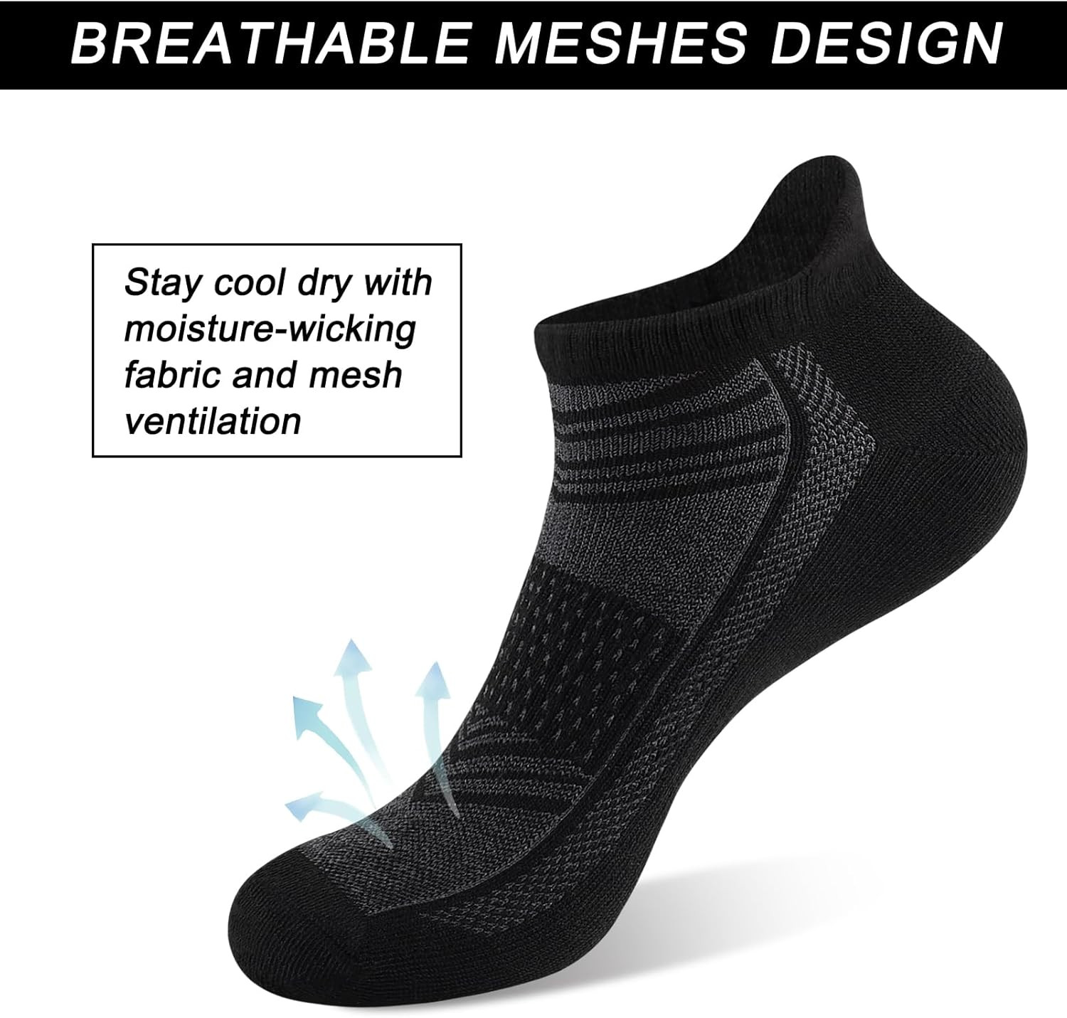 shnn 14 Pairs Mens/Womens Ankle Socks Breathable Casual Low Cut Short Socks for