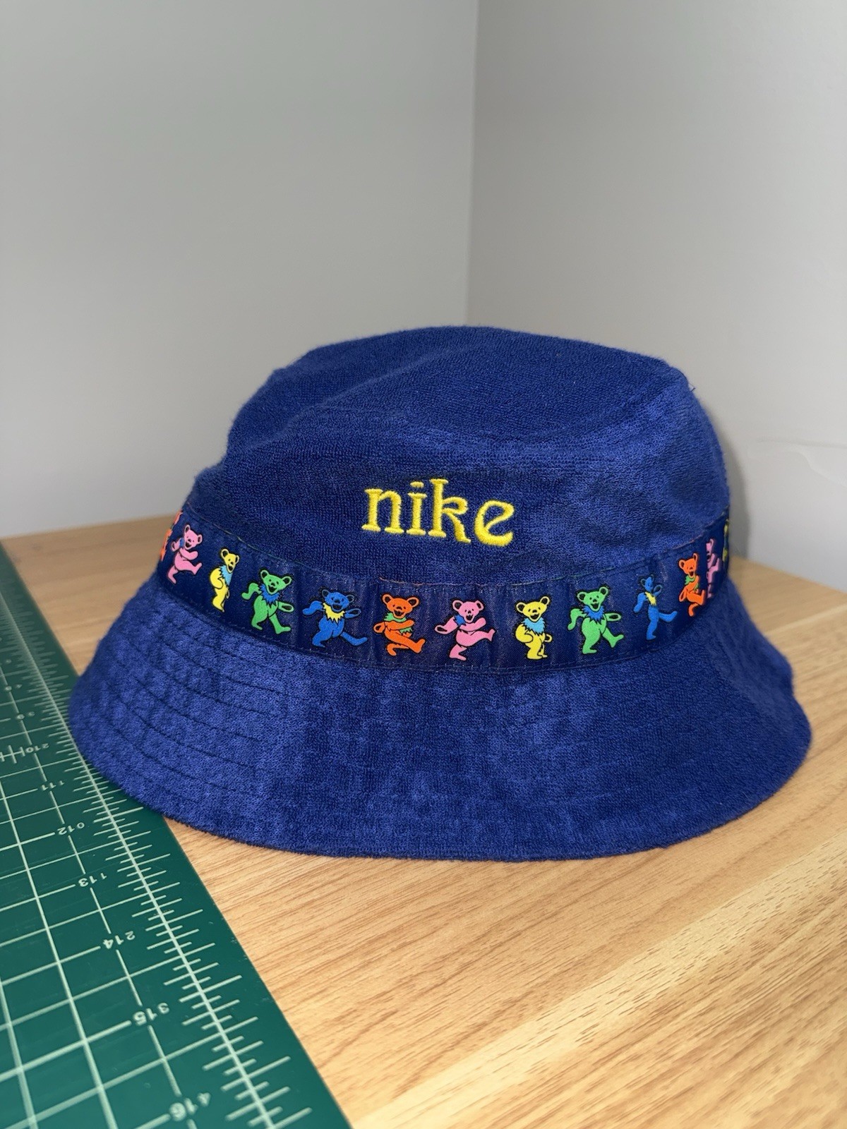 Nike SB Blue Bucket Hat Grateful Dead Dancing Bear Band Unisex Adults M/L