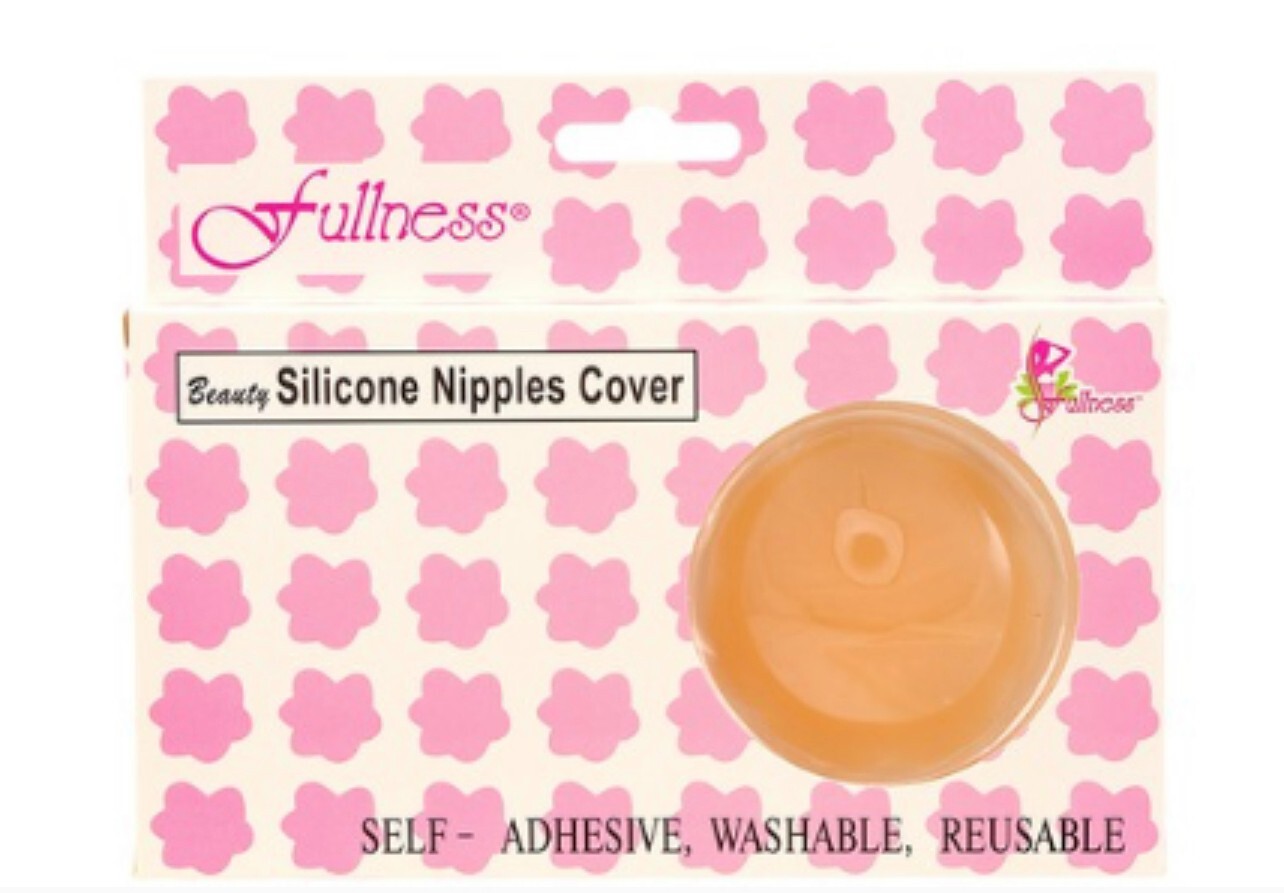 2 Pairs Fullness Soft Silicone Reusable Self Adhesive Breast Petal Nipple Covers