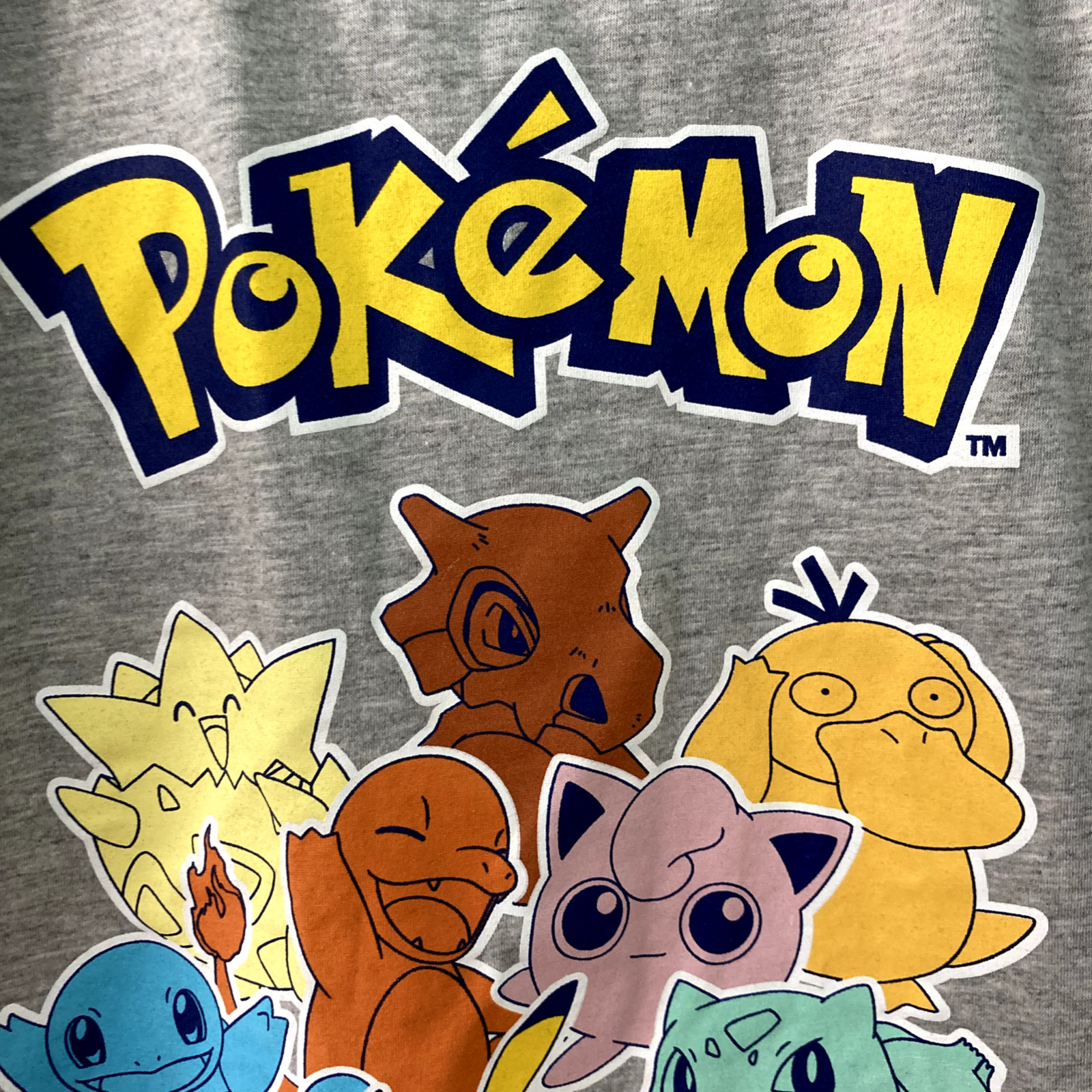 Kids Pokemon shirt S Gray Gotta Catch ‘Em All Pikachu Squirtle Jigglypuff Tee