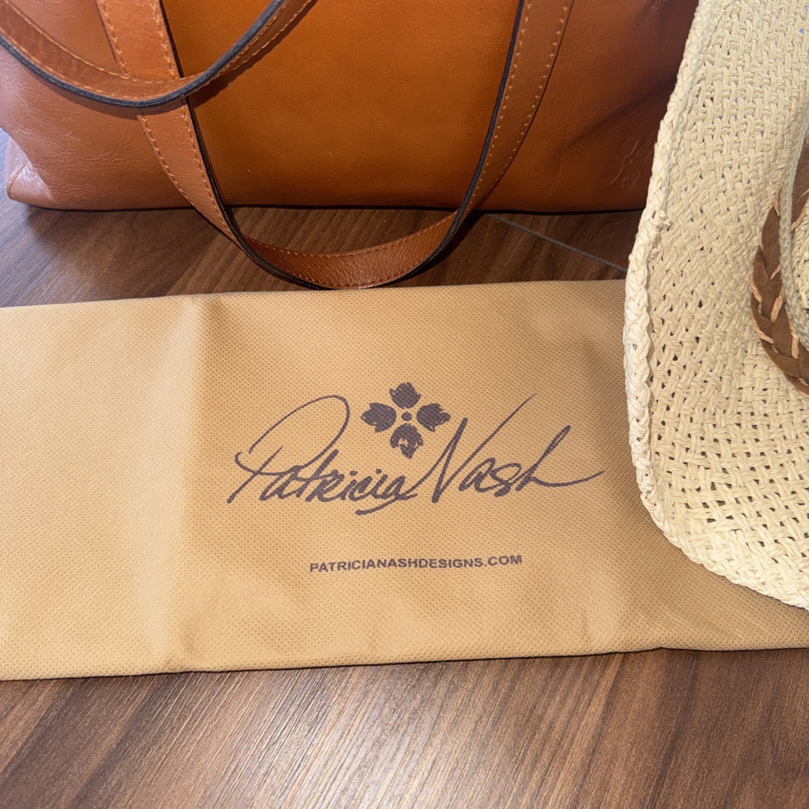 Patricia Nash Viana Leather Tote. Excellent Condition. Dust Bag.