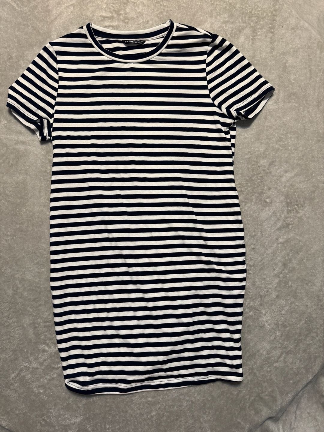 SHEIN Navy & White Striped Dress Women’s Size