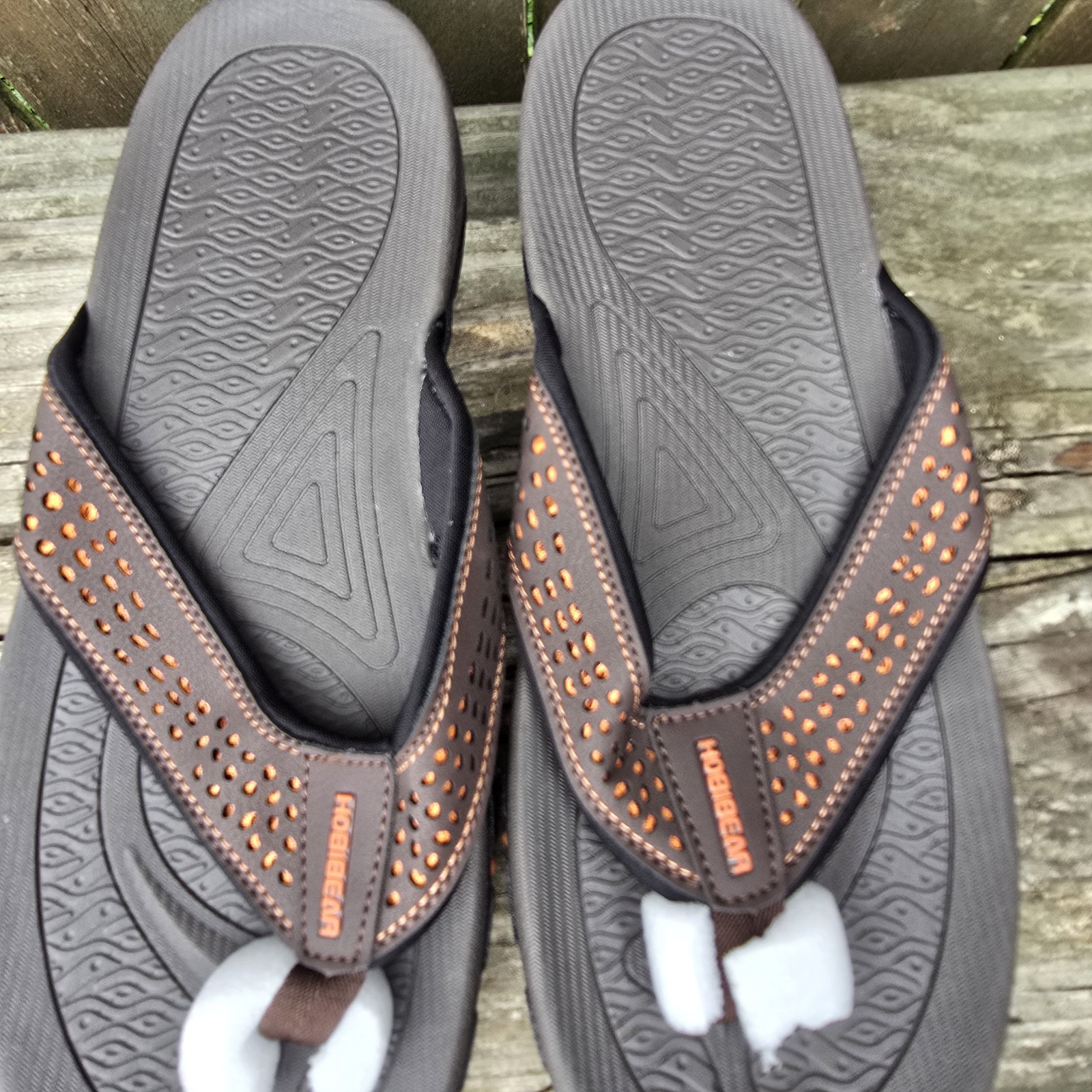 HobiBear Flip Flop Sandals Men’s Size 46 US Size 12 HR5061 Thong Sandal Black