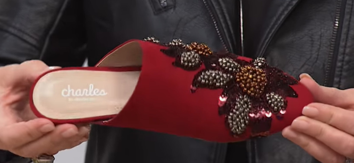 Charles by Charles David Women’s Fickle Embellished Mule Scarlet 8.5 M