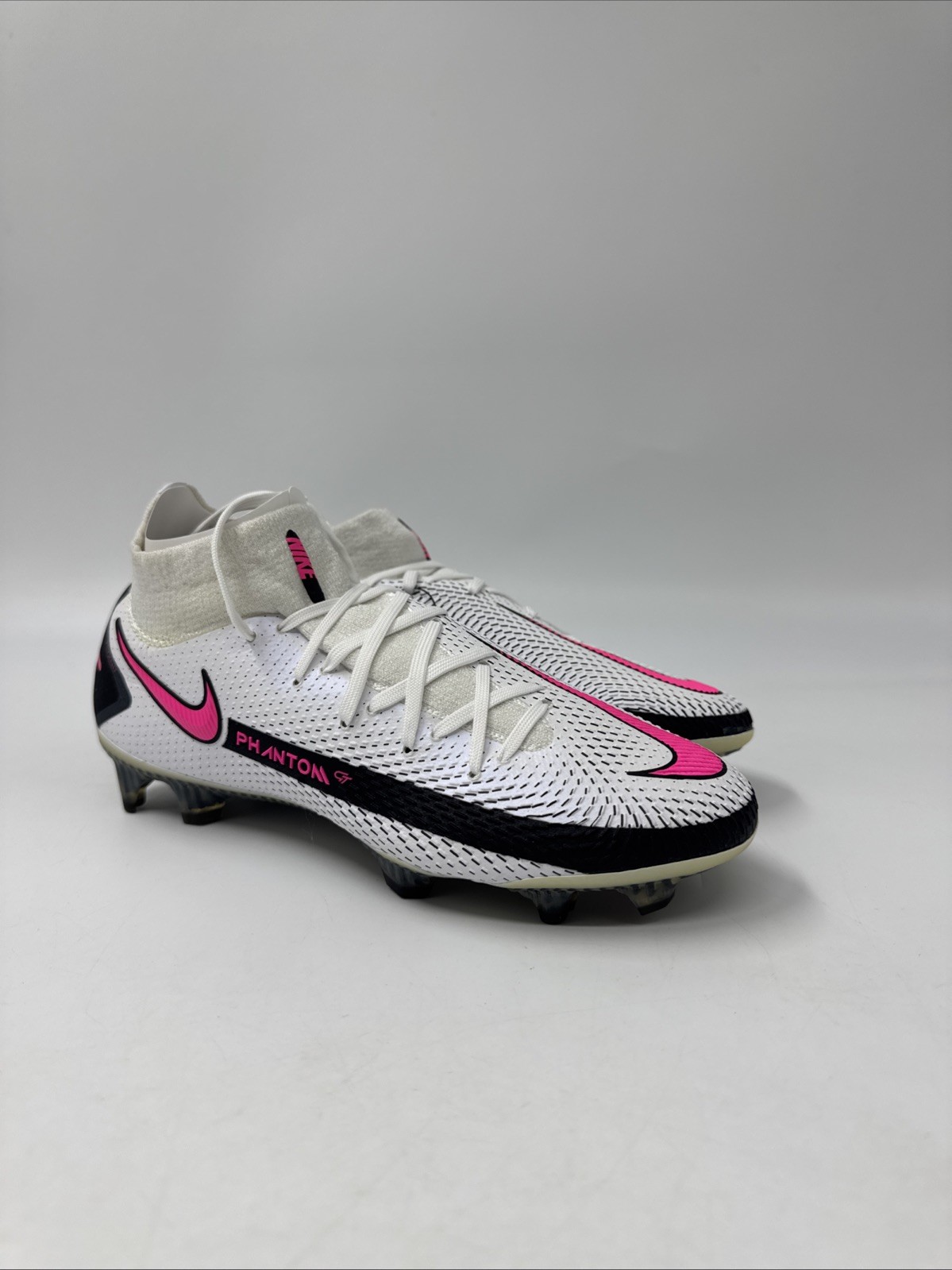 NIKE Phantom GT Elite DF FG White/Pink Blast-Black CW6589-161 Men’s Sizes 4.5-12