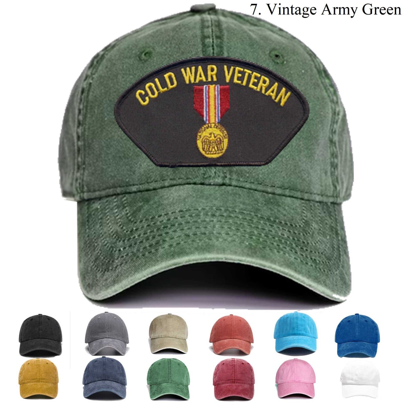 Embroidered Hat Cold War Veteran, Veteran Cap,Trucker Hat, Baseball Cap, Gift