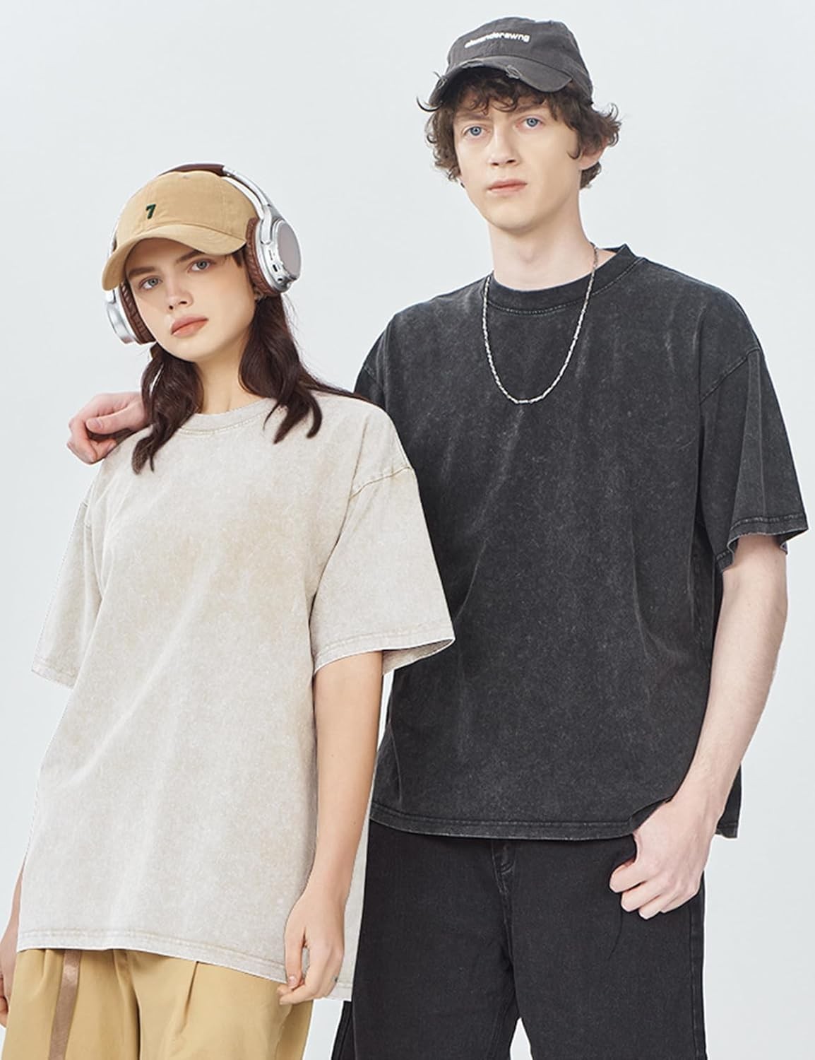 3 Pack Men’s Oversized Vintage T-Shirts – Loose Fit Casual Short Sleeve Tops